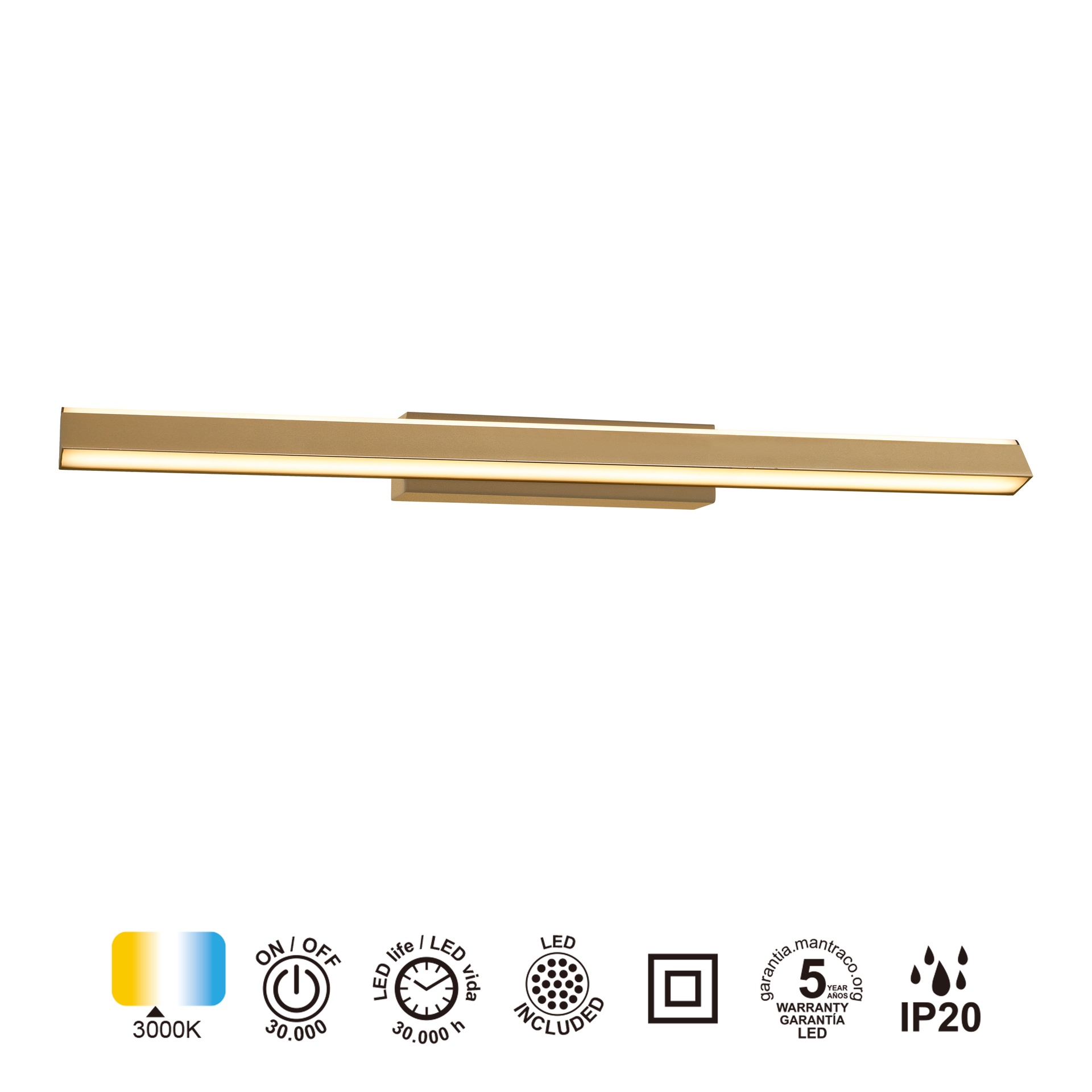 LINEL * LED CEILING 22W - PINTURA GOLD