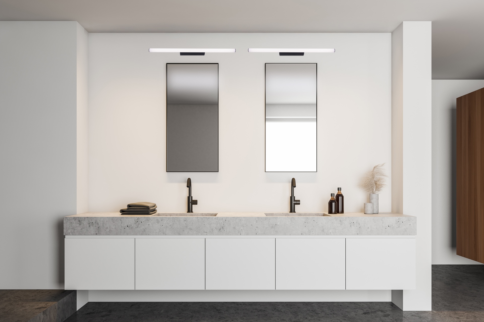ANTIGA * APPLIQUE LED IP44 3000K 18W NERO