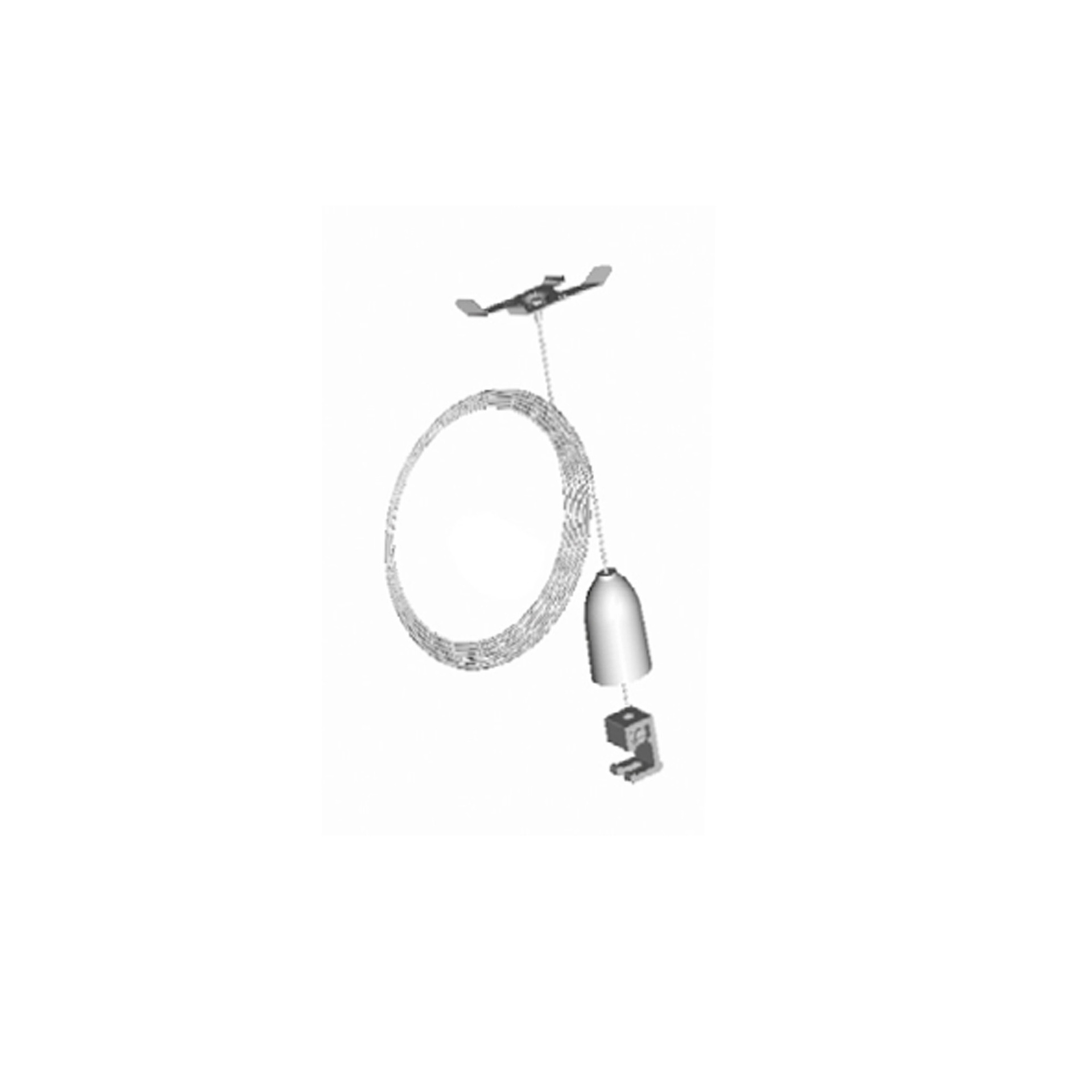KIT DE SUSPENSION POUR RAILS T * 1,5 M BLANC