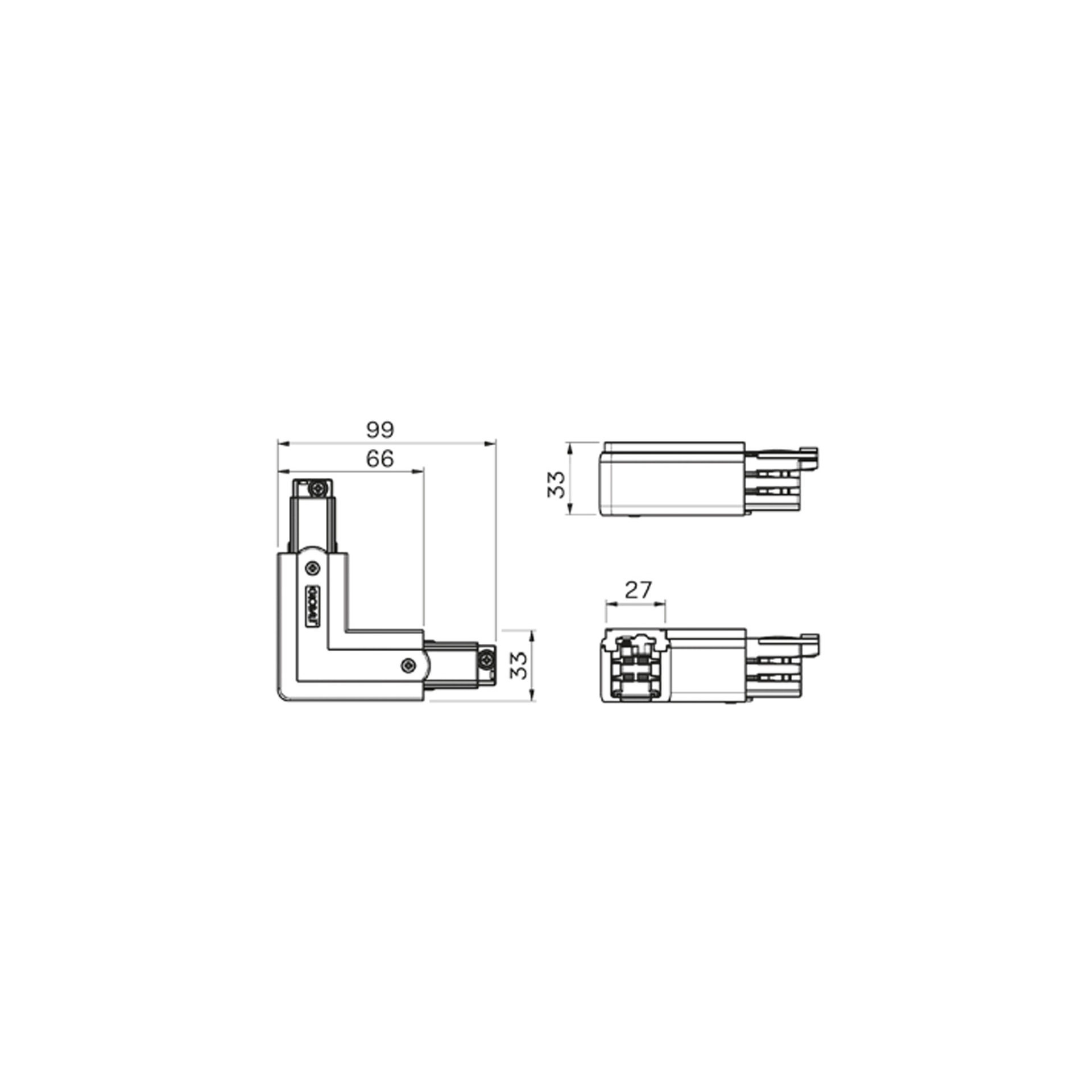CARRILES T * L-FEEDER CONNECTION - INTERNAL POLARITY - BLACK