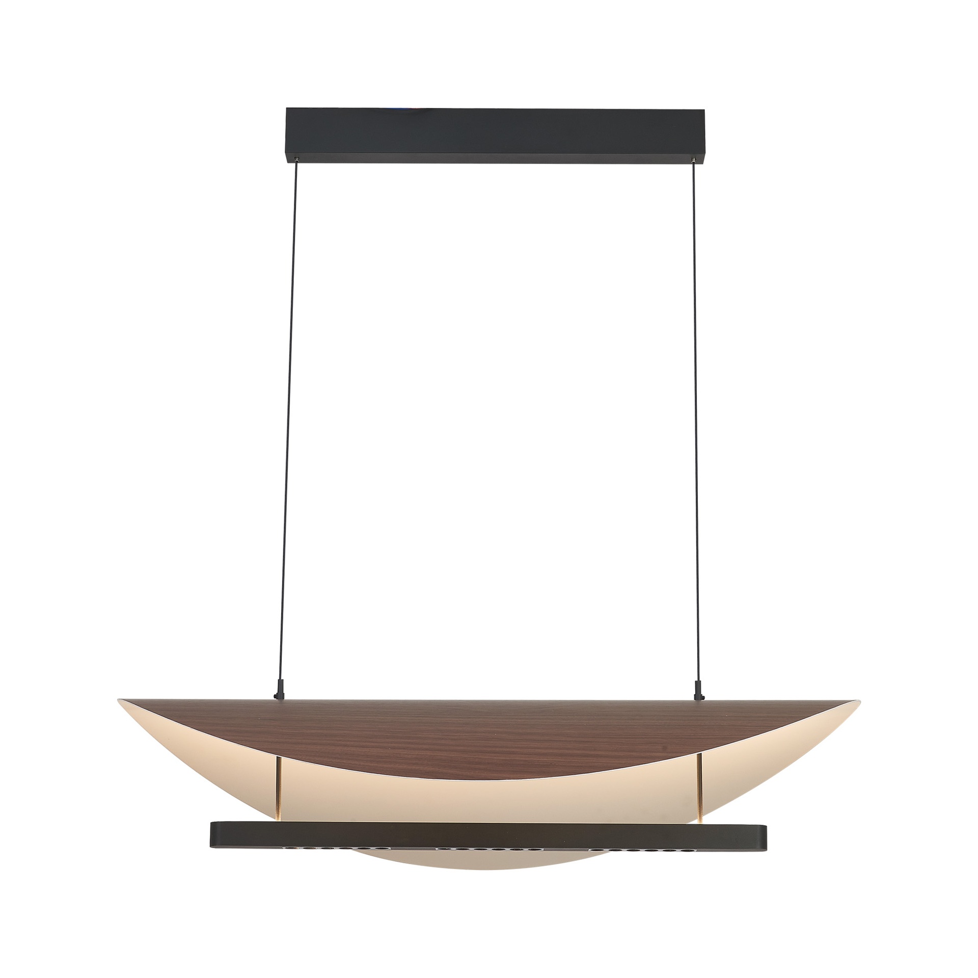 Abisal · Lampade da soffitto · Noce / Nero