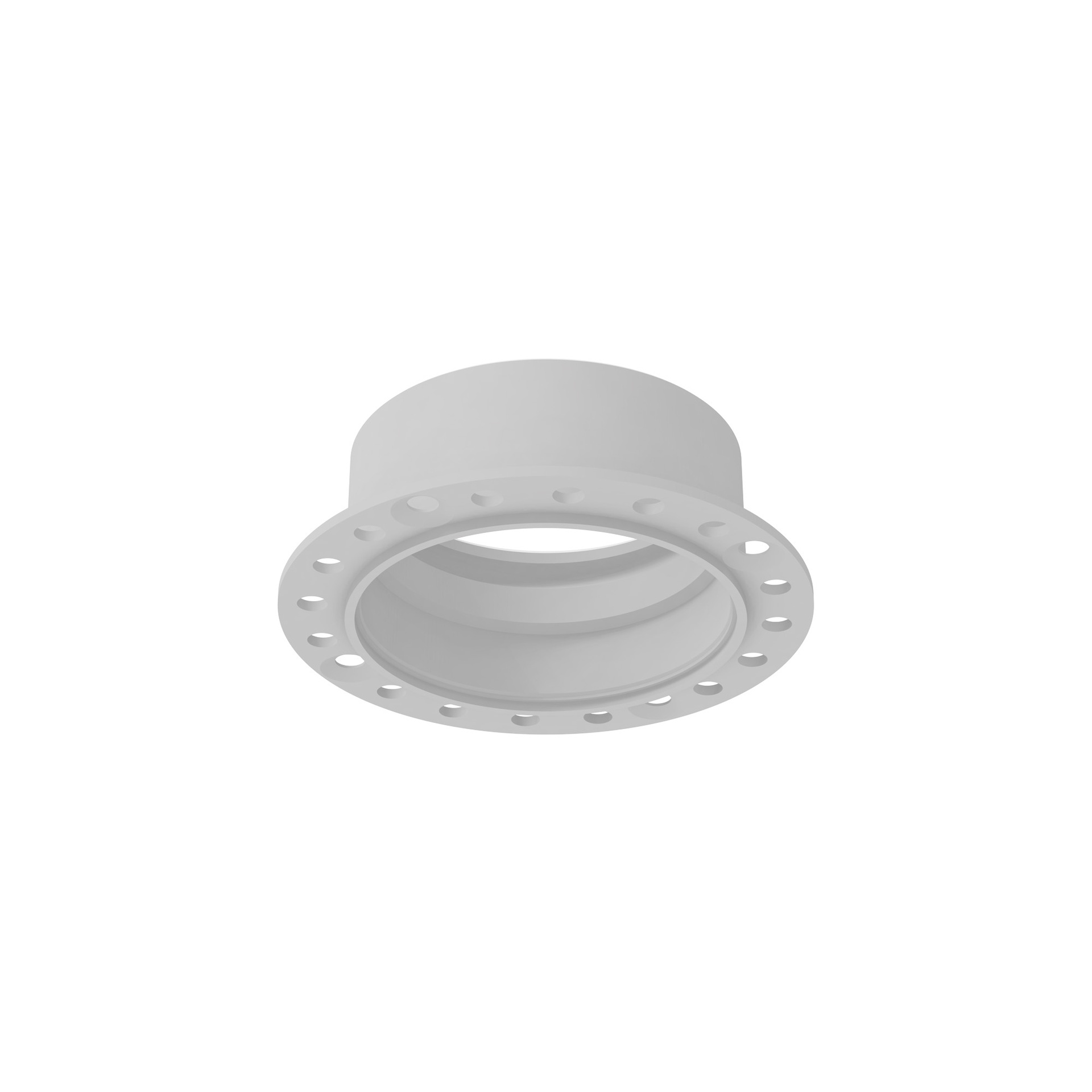 SUNRISE * CORNICE INCASSATA TRIMLESS TONDA BIANCA  8W