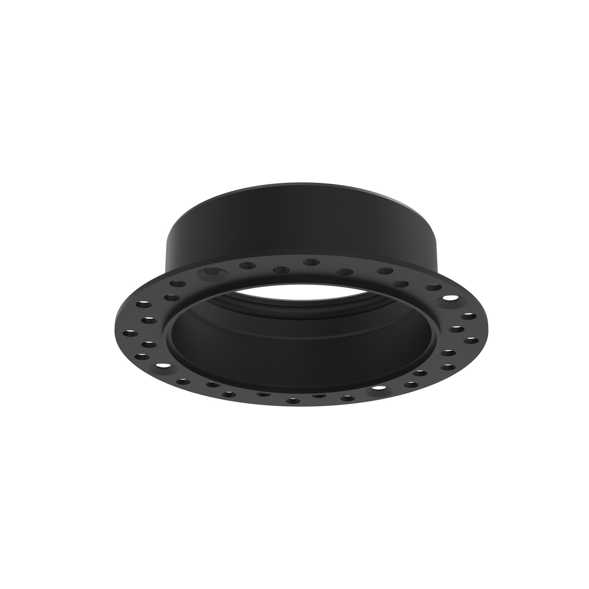 SUNRISE * RECESSED FRAME TRIMLESS ROUND BLACK 14W