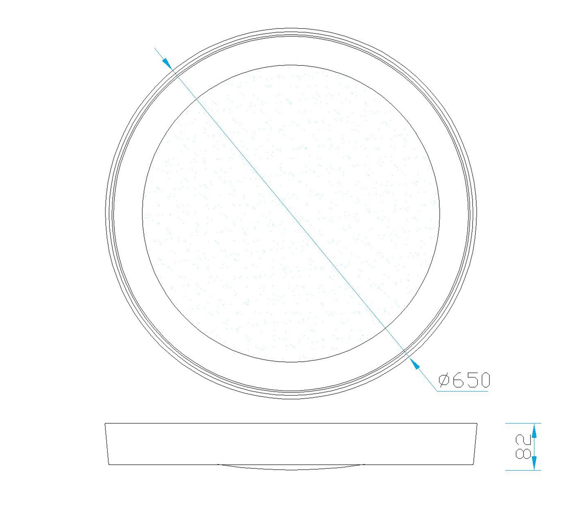 ***Ofer/Des*** Male * Round ceiling light Large With remote control