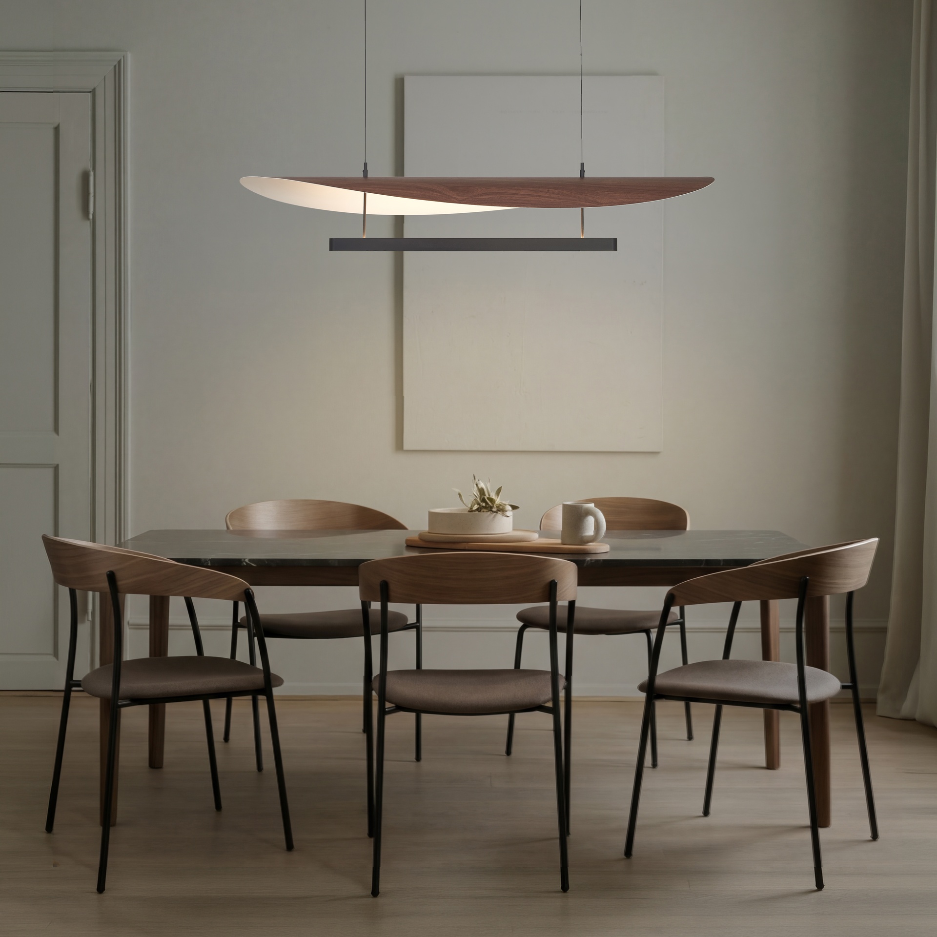 Abisal · Luminaires de plafond · Noyer / Noir