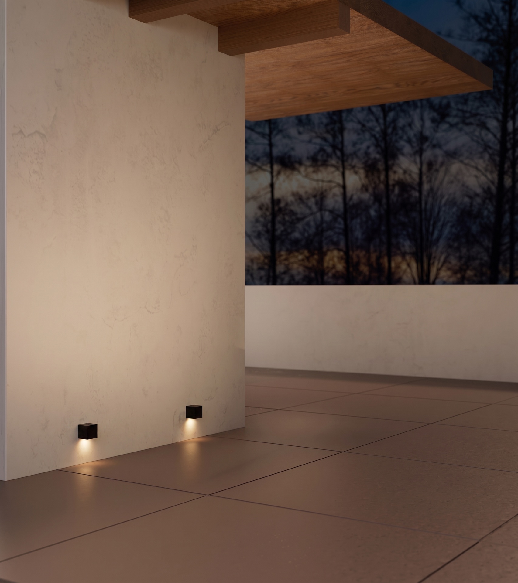 SHELLA * WALL WASHER LED 3W 3000K SQ. BLACK