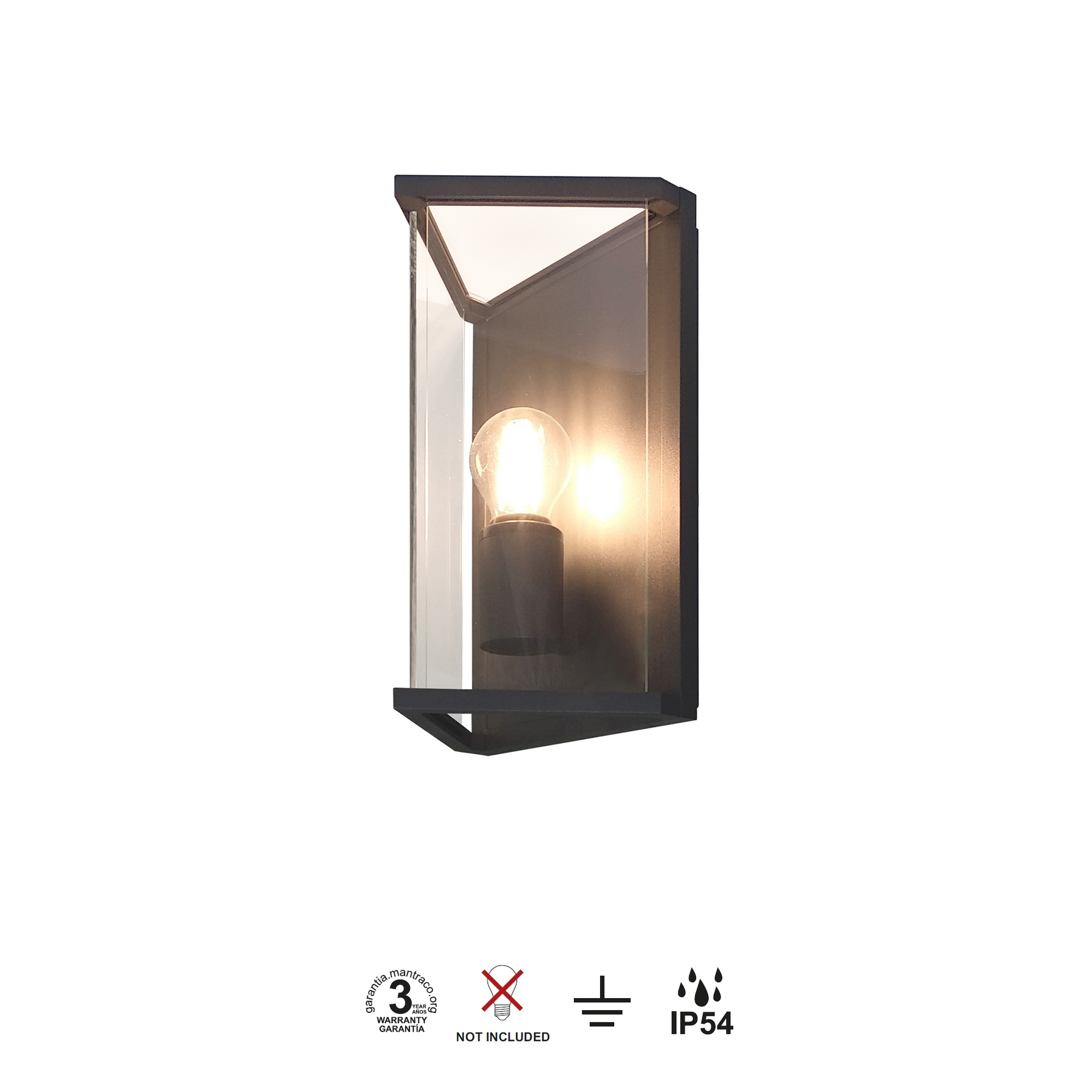 Meribel · Luminarias de pared · Grafito