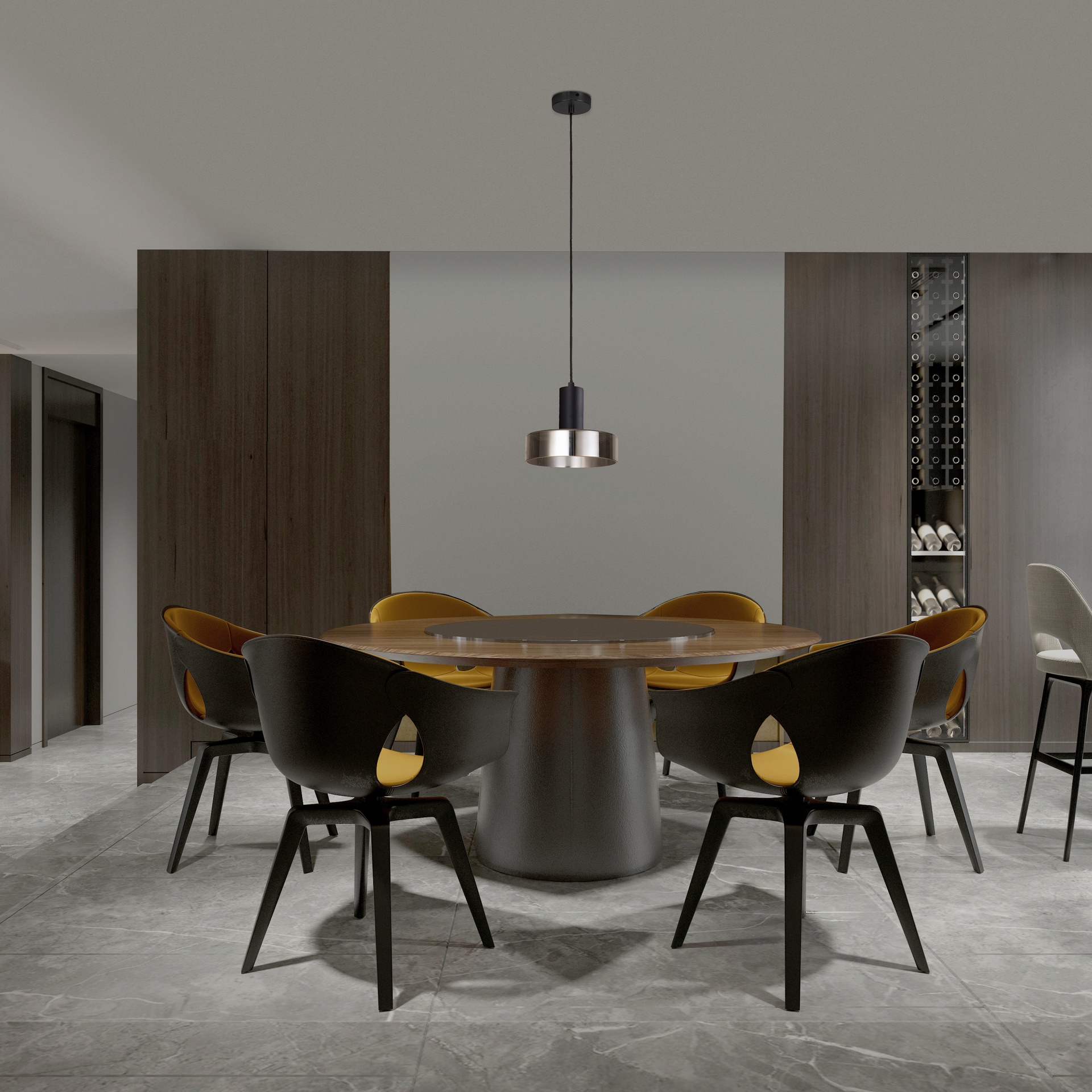 GIN * SOSPESO LED GRANDE - NERO