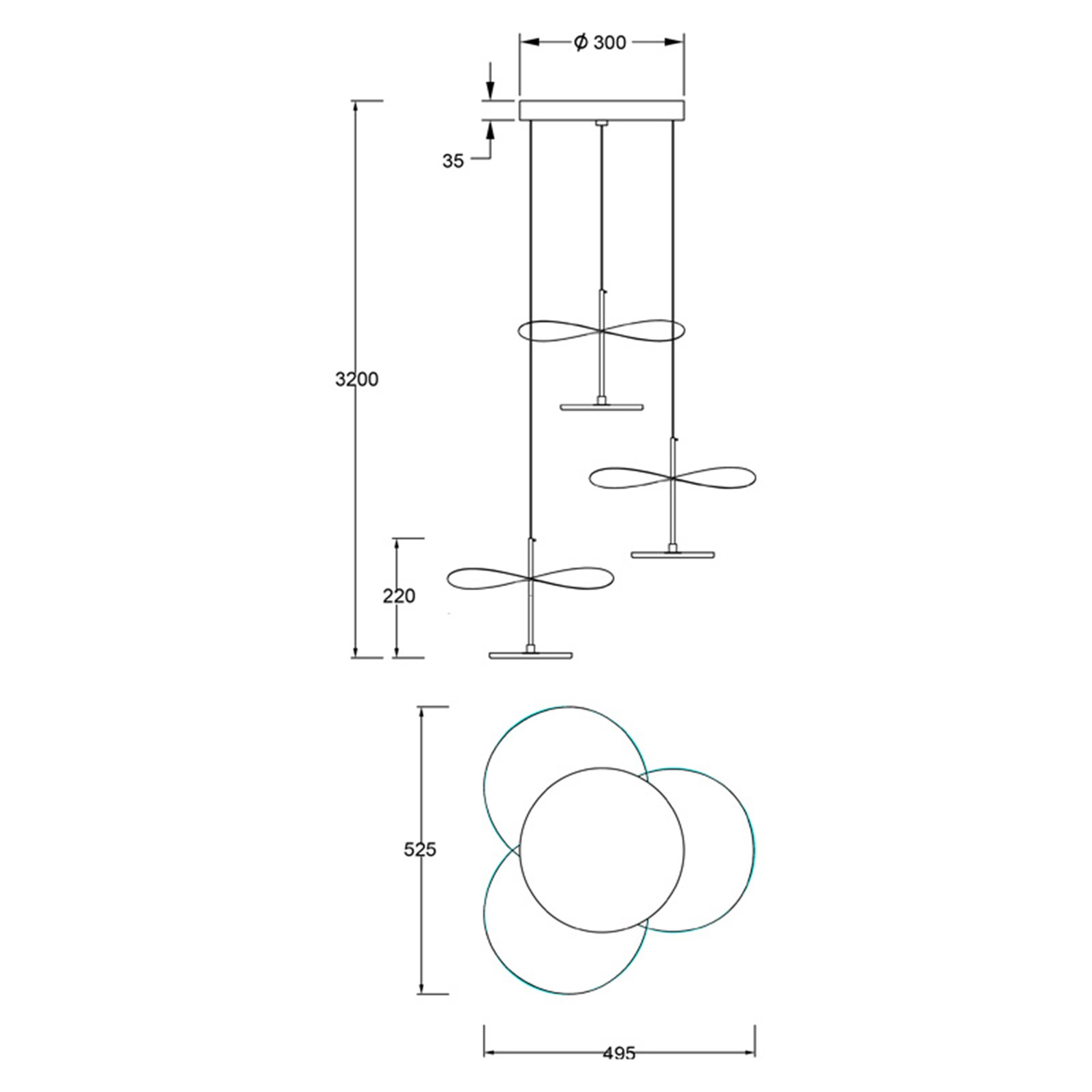 Abisal · Lampade da soffitto · Faggio / Nero