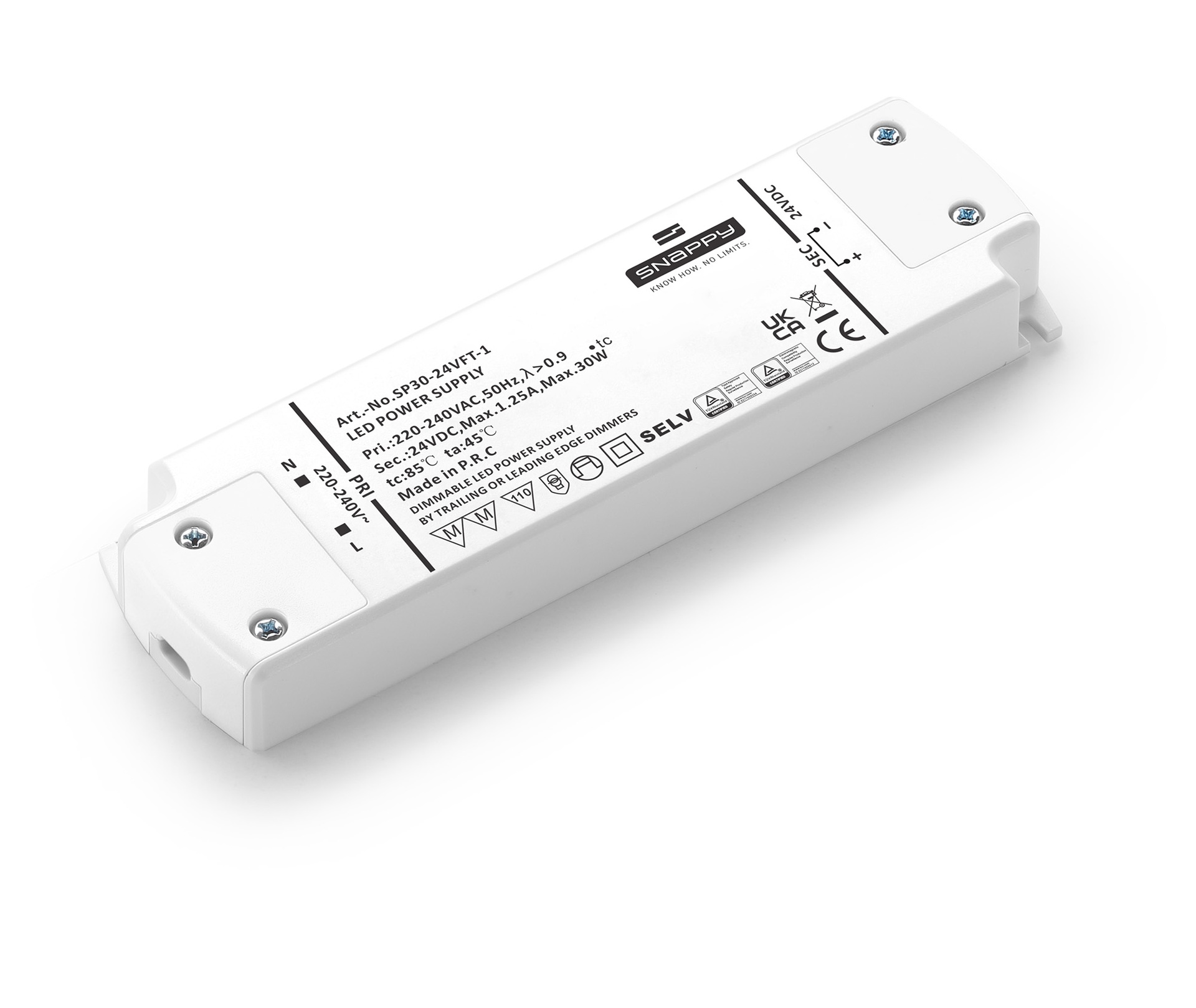 MODULAR LIGHT * DRIVER 24V 30W TRIAC SP30-24VFT-1
