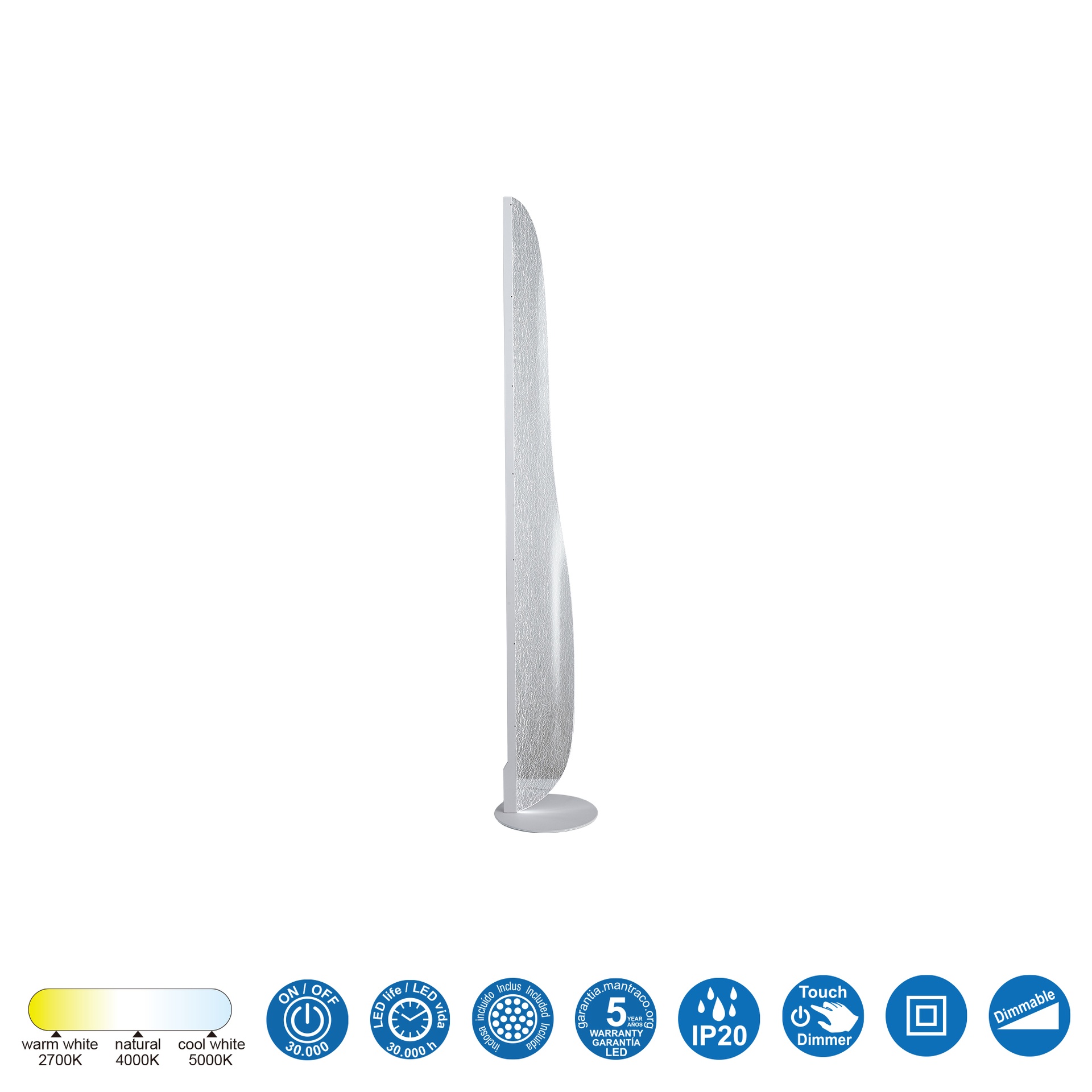 BIANCA CCT * Piantana LED - Piccolo