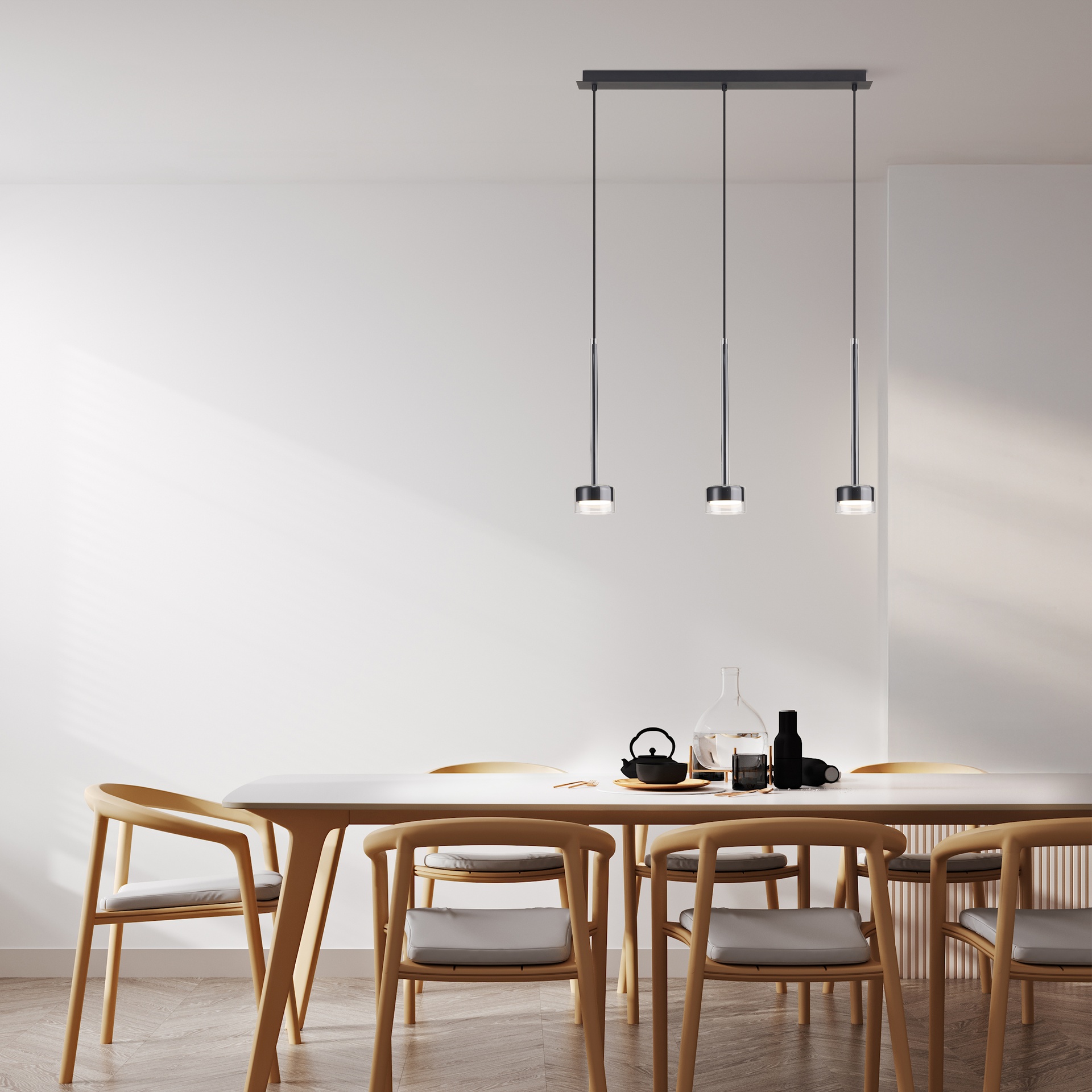 TONIC * PENDANT 3L LINE - GX53 - TRANSPARENT