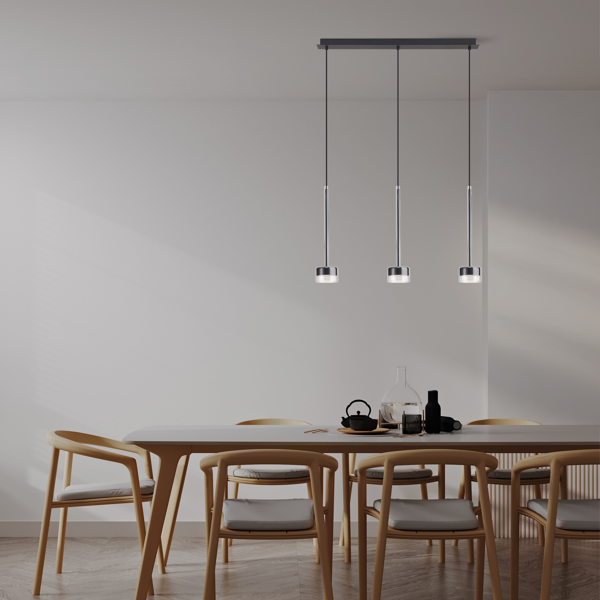 TONIC * PENDANT 3L LINE - GX53 - TRANSPARENT