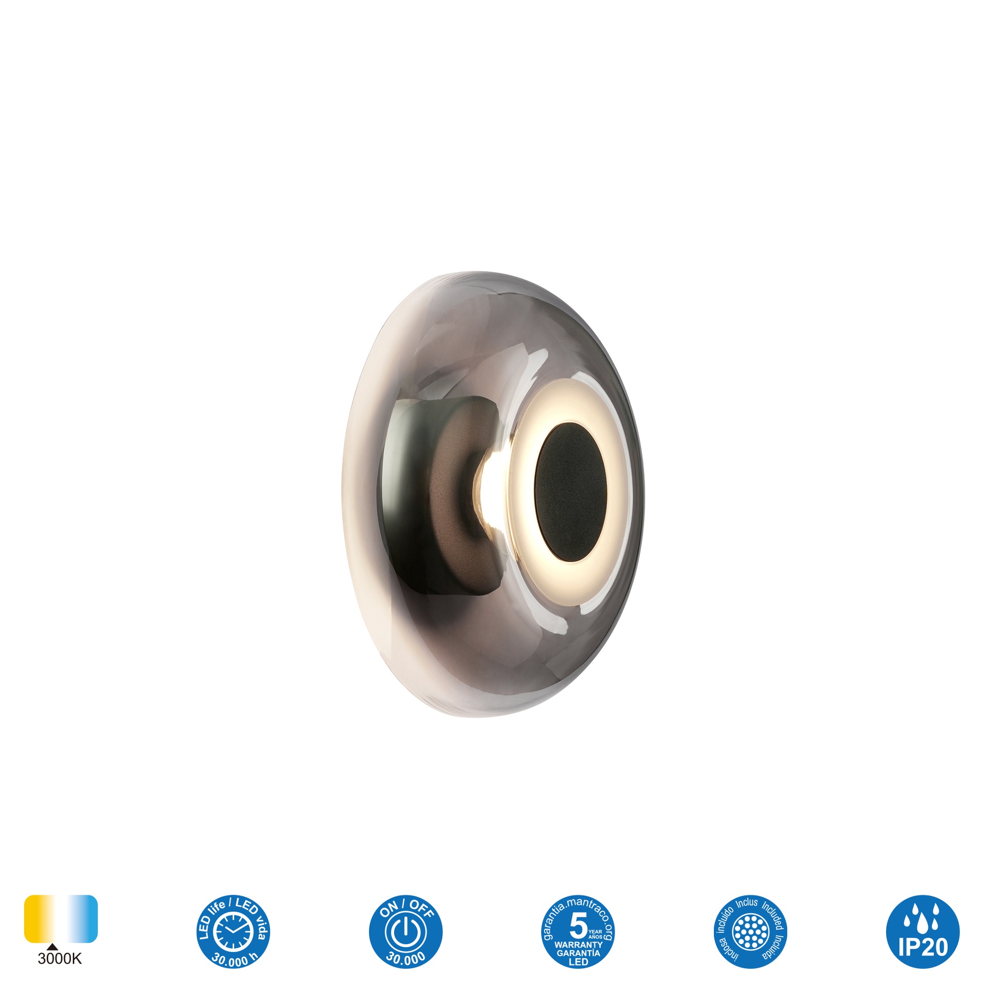 Magma · Luminaires muraux · Noir