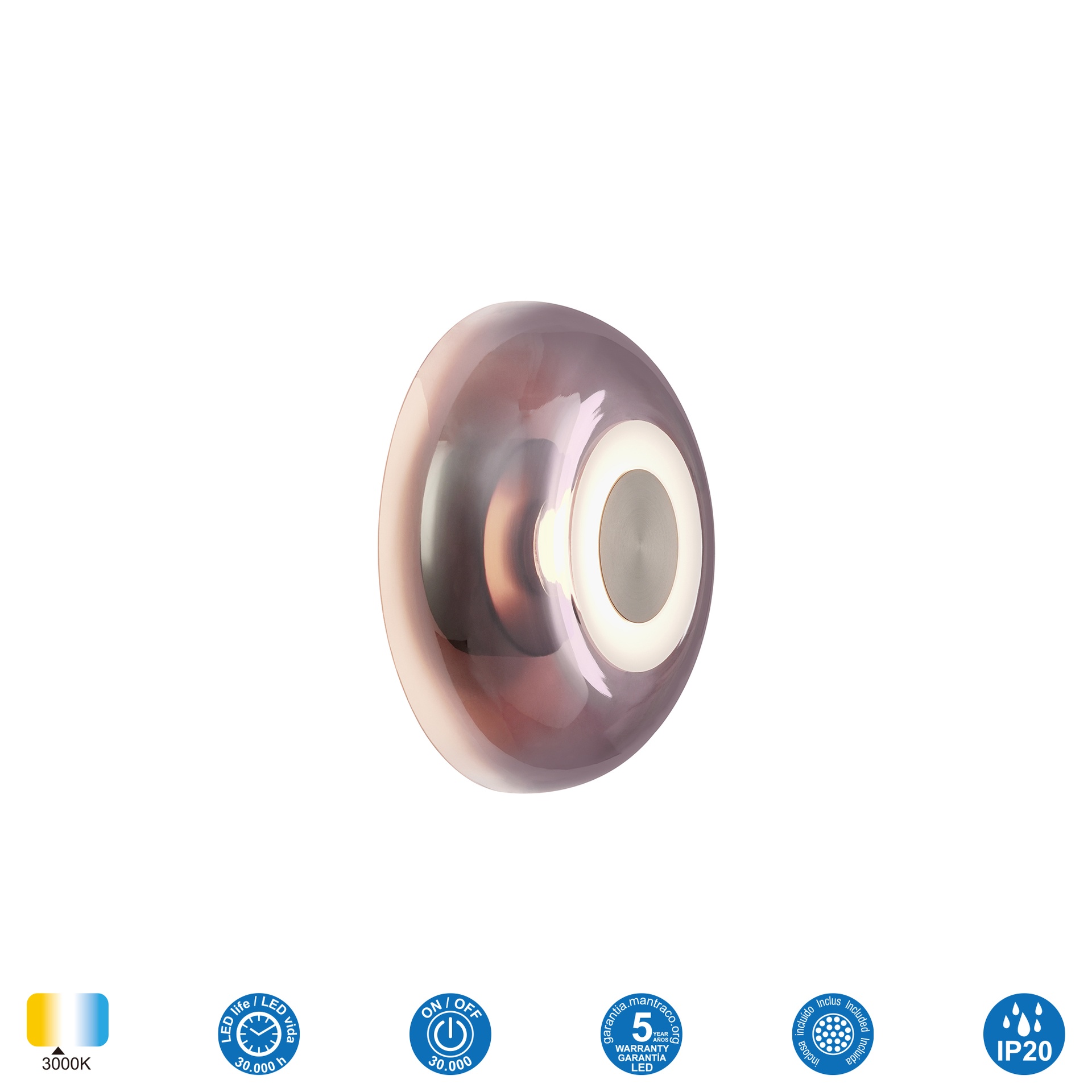 MAGMA * Wall Lamp LED 5W Purple/Coffee