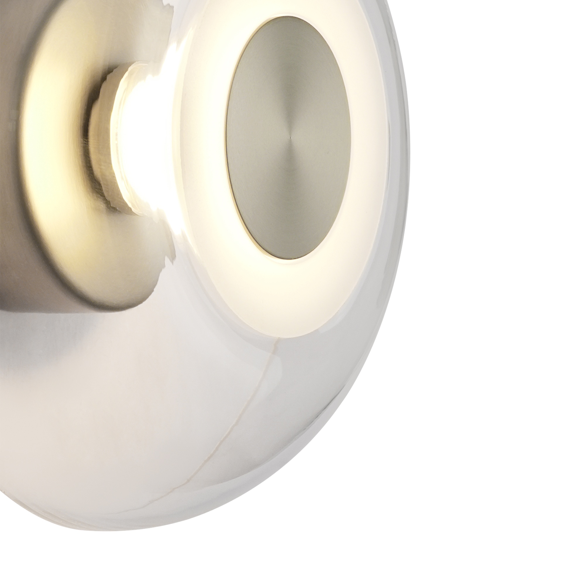 MAGMA * Applique LED 5W Trasparente/Nichel satinato