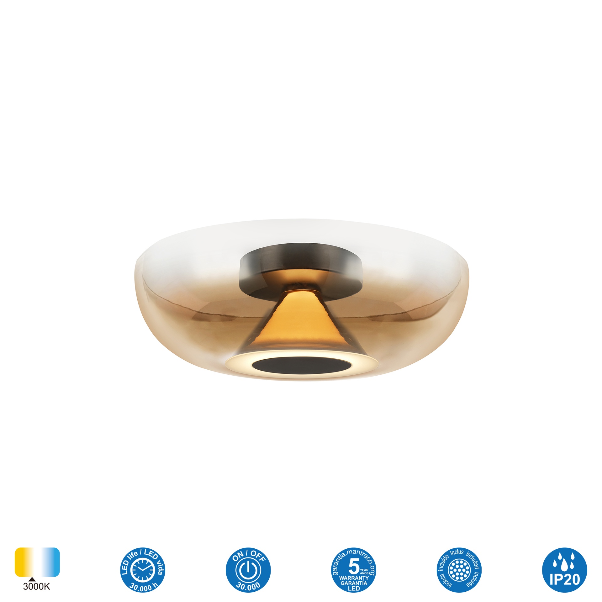 Magma · Plafoniere · Marrone caffè