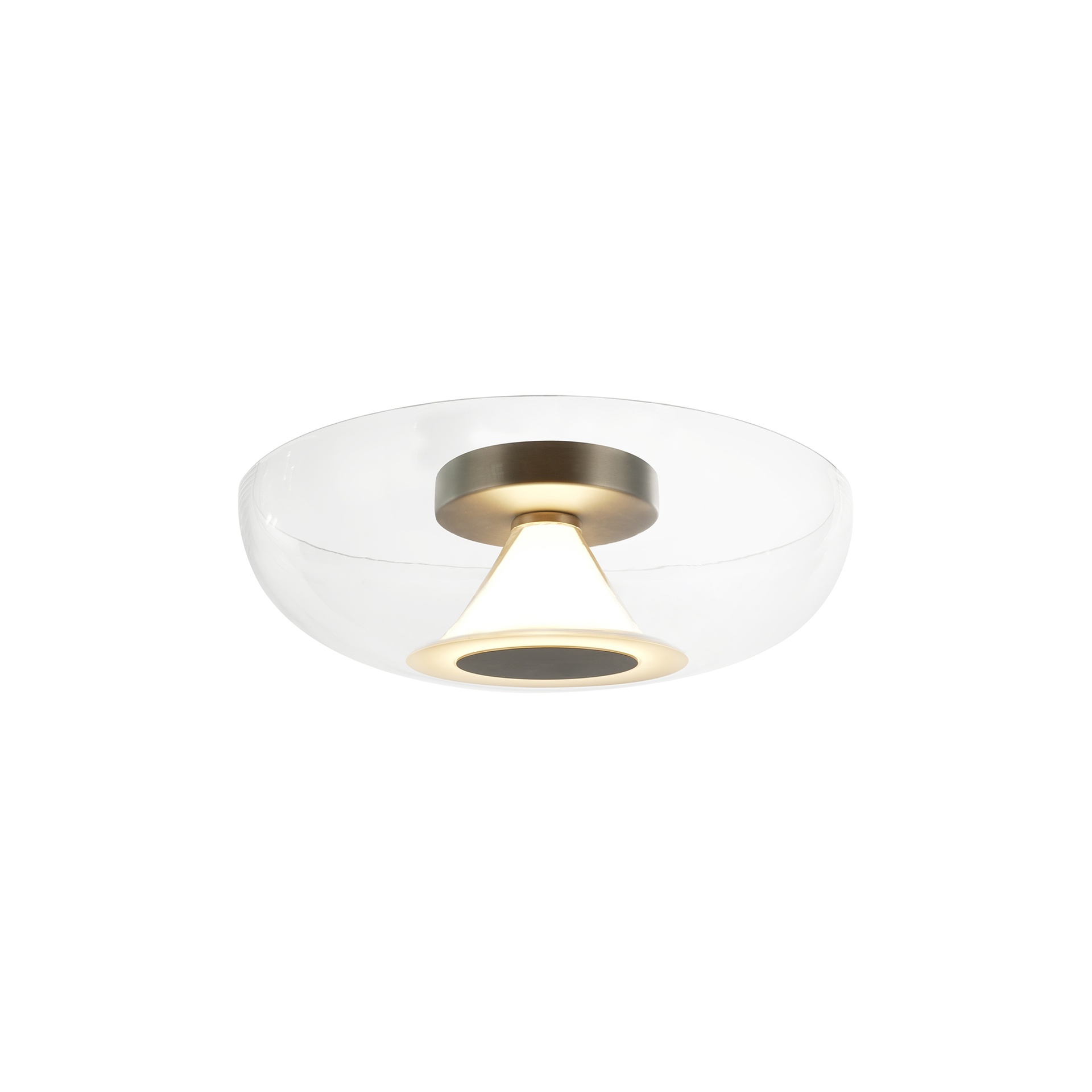 MAGMA * Ceiling Lamp LED 13W Clear/Satin Nickel 