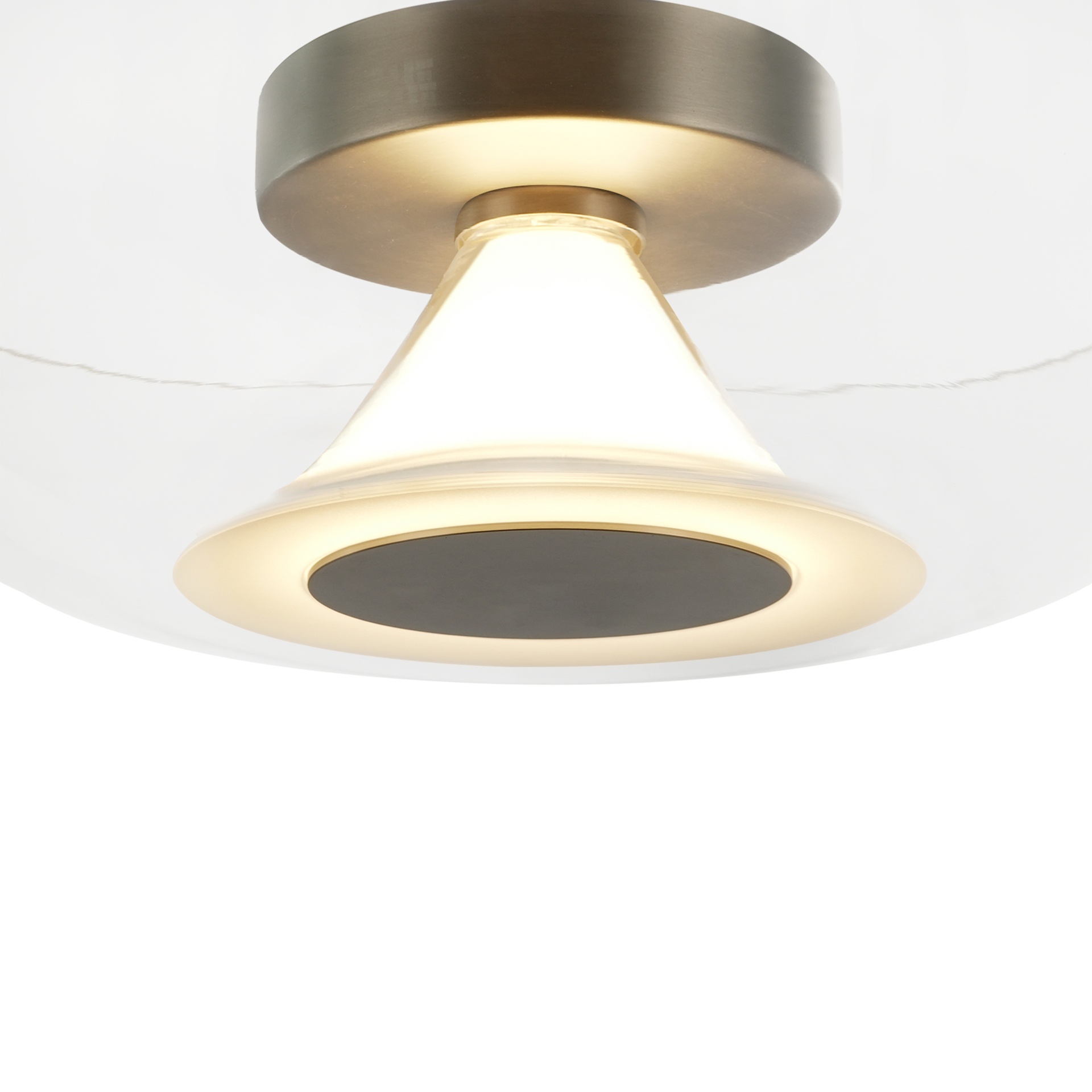 MAGMA * Ceiling Lamp LED 13W Clear/Satin Nickel 