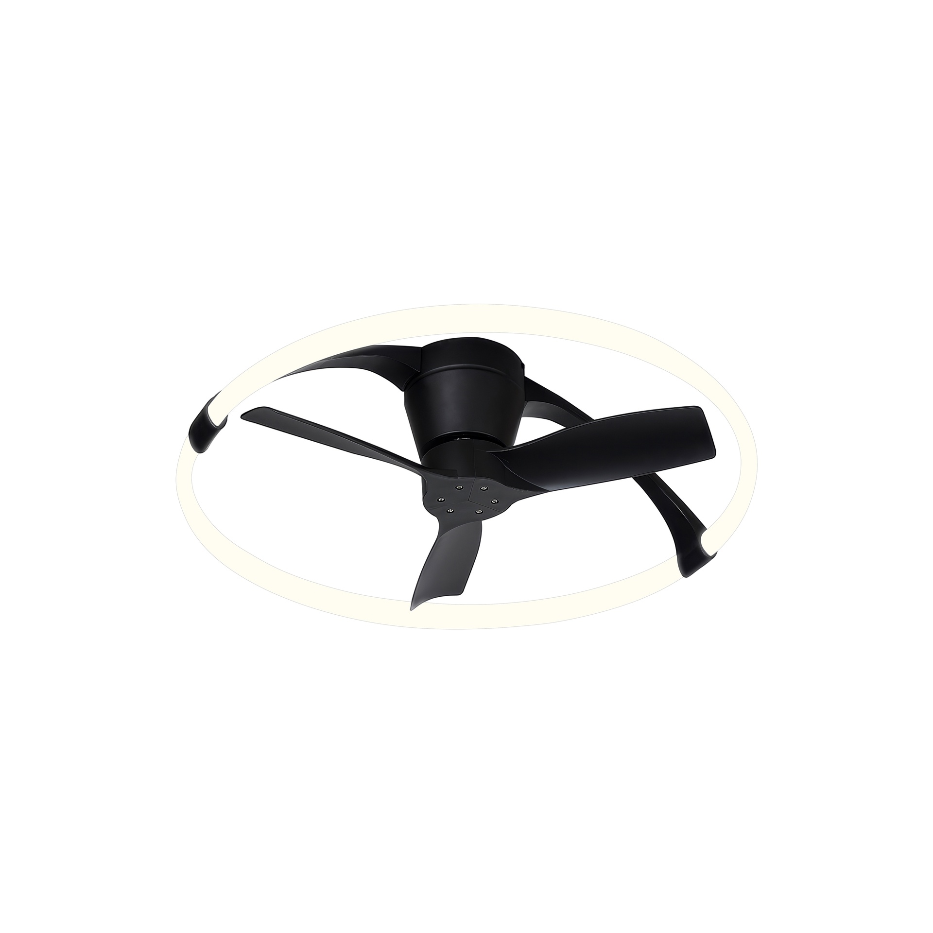 NEPAL MINI * VENTILATORE NERO LED CON TELECOMANDO