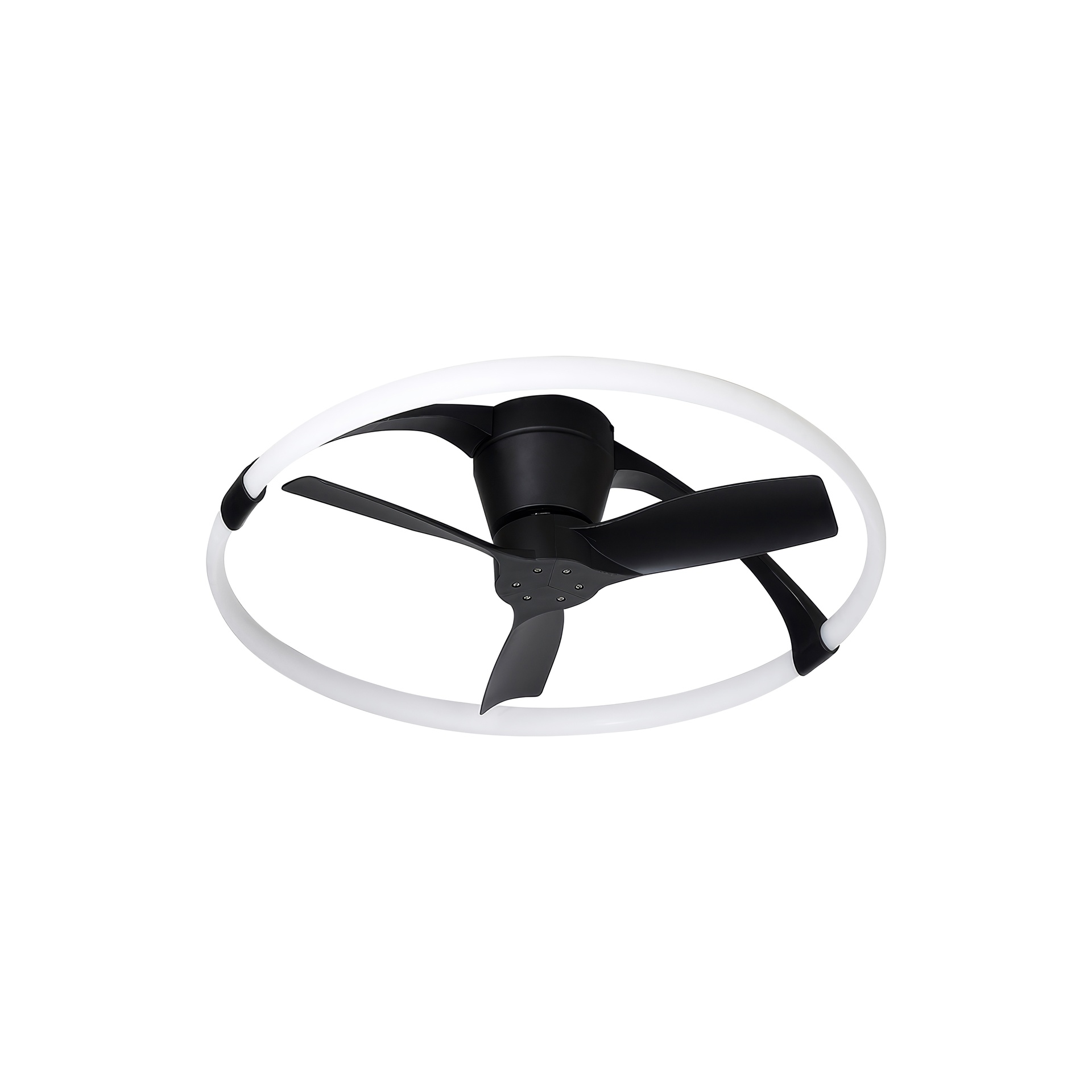 NEPAL MINI * VENTILATORE NERO LED CON TELECOMANDO