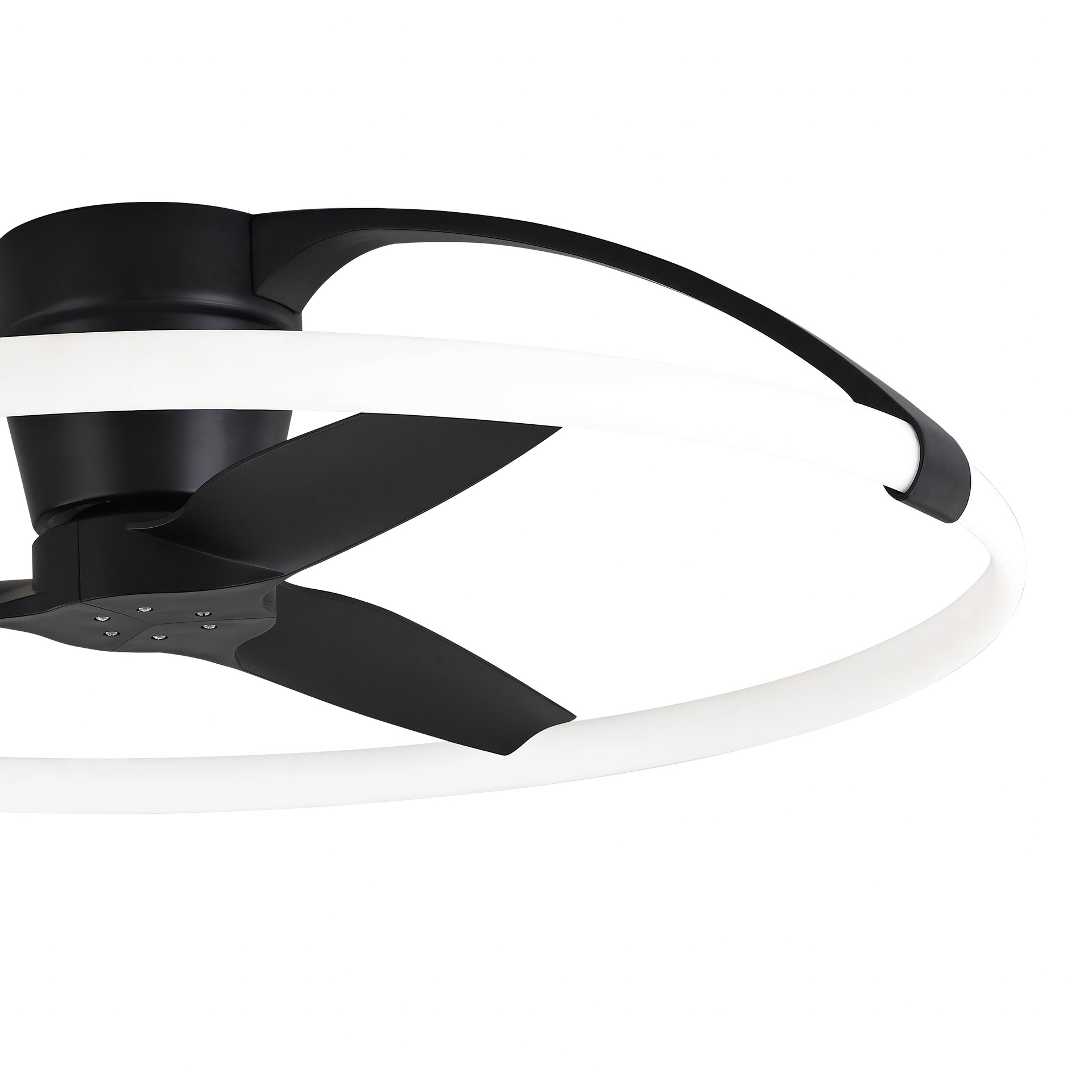 NEPAL MINI * VENTILATORE NERO LED CON TELECOMANDO