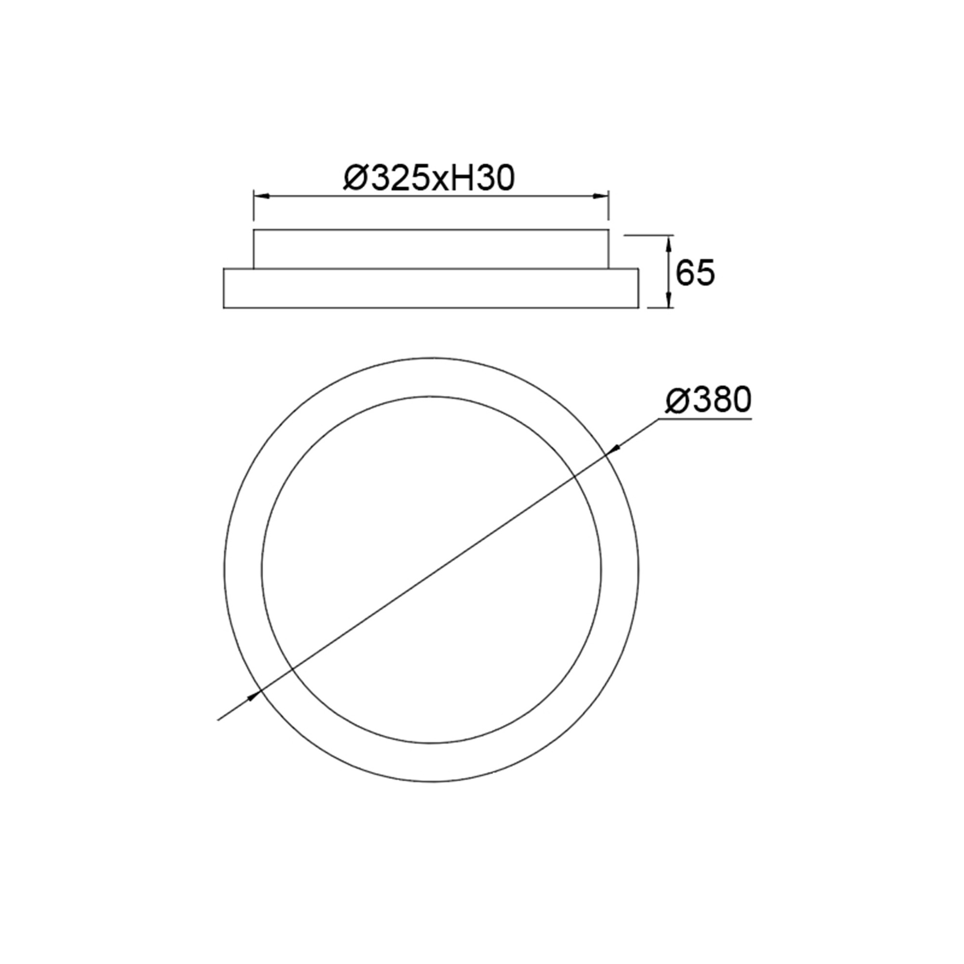 KIRORO * Plafoniera LED 28W Champagne CCT 2700K-5000K ROUND