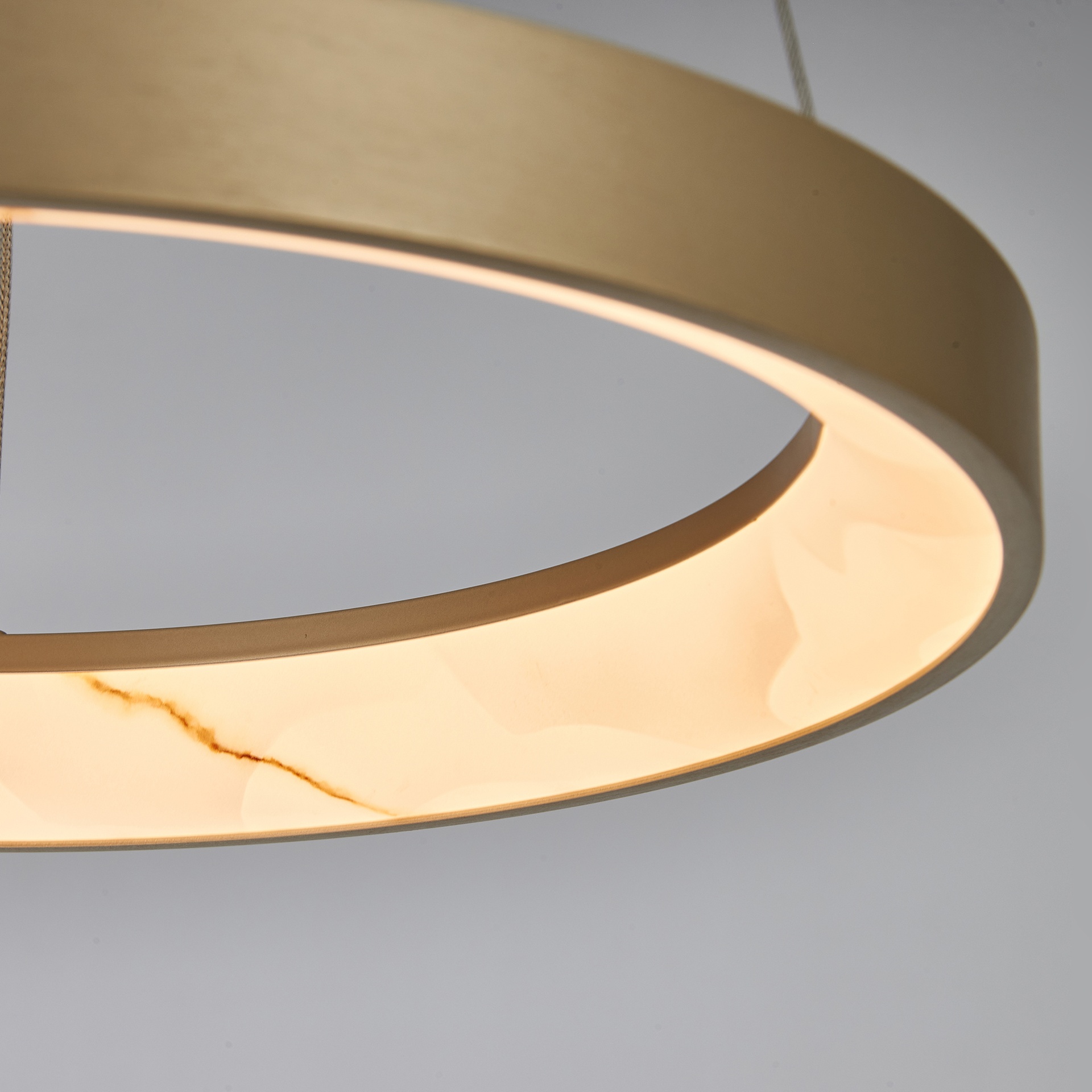 KIRORO * Pendant Lamp LED 28W Champagne CCT 2700K-5000K
