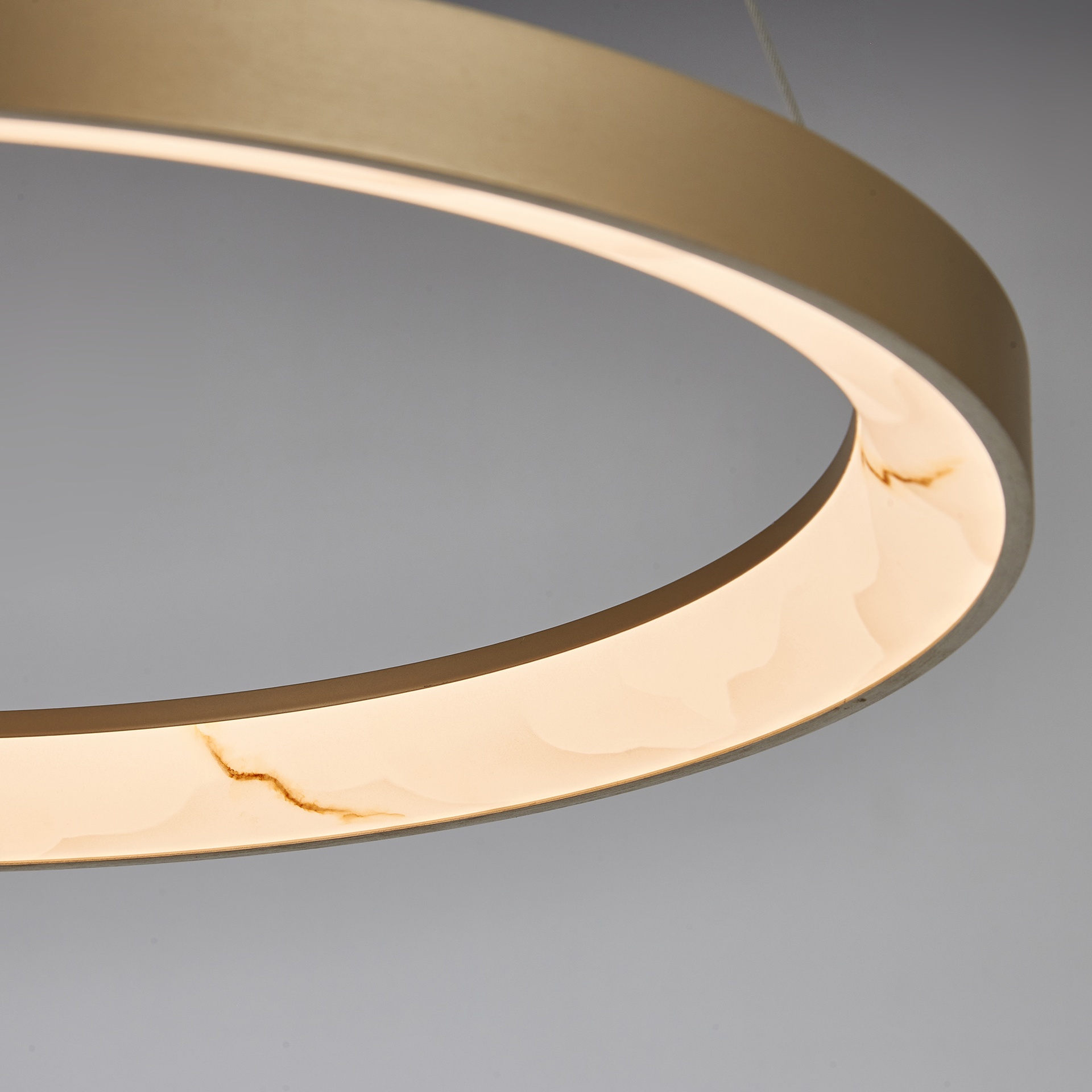 KIRORO * Pendant Lamp LED 38W Champagne CCT 2700K-5000K