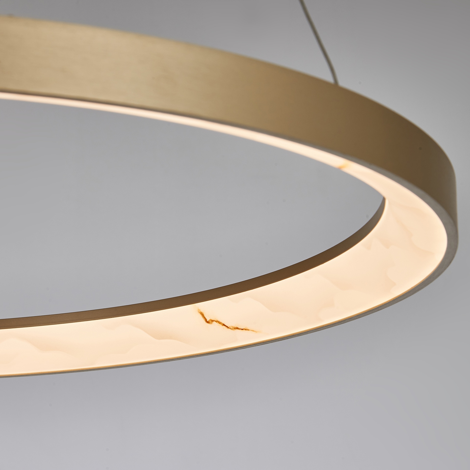 KIRORO * Pendant Lamp LED 58W Champagne CCT 2700K-5000K