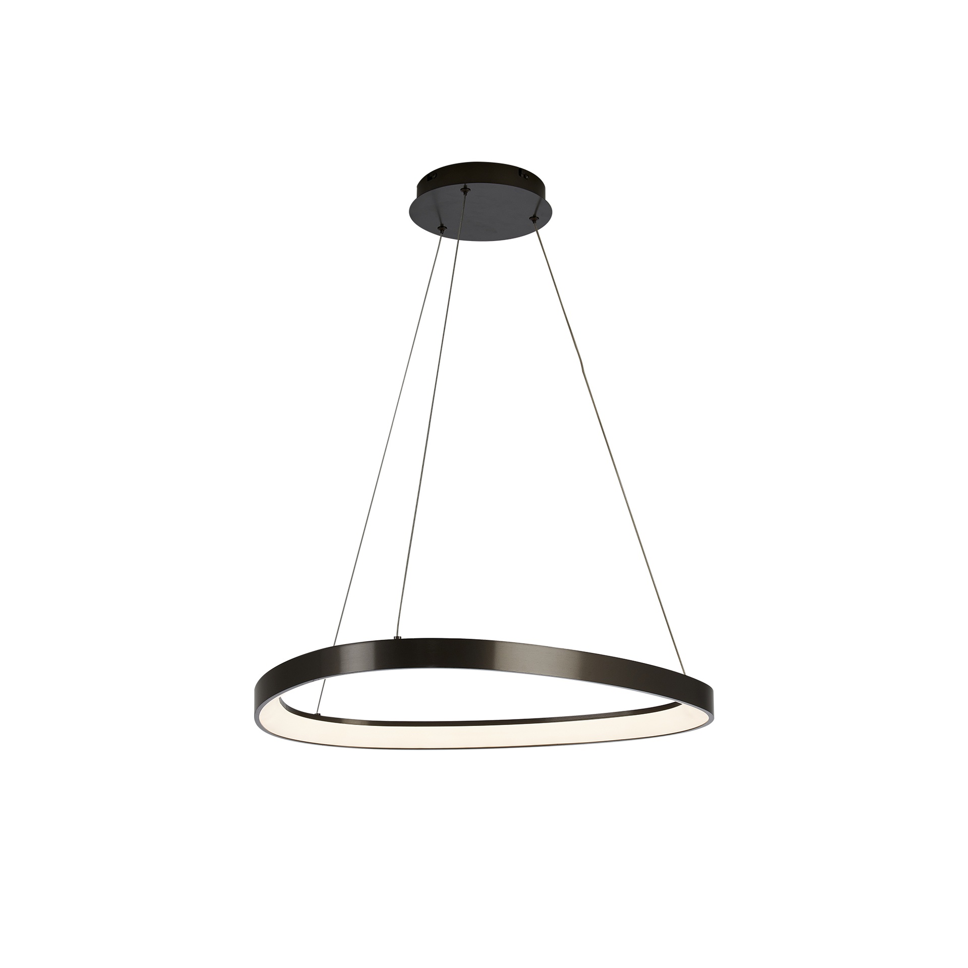 KIRORO * Pendant Lamp LED 38W Brushed Dark Grey CCT 2700K-5000K