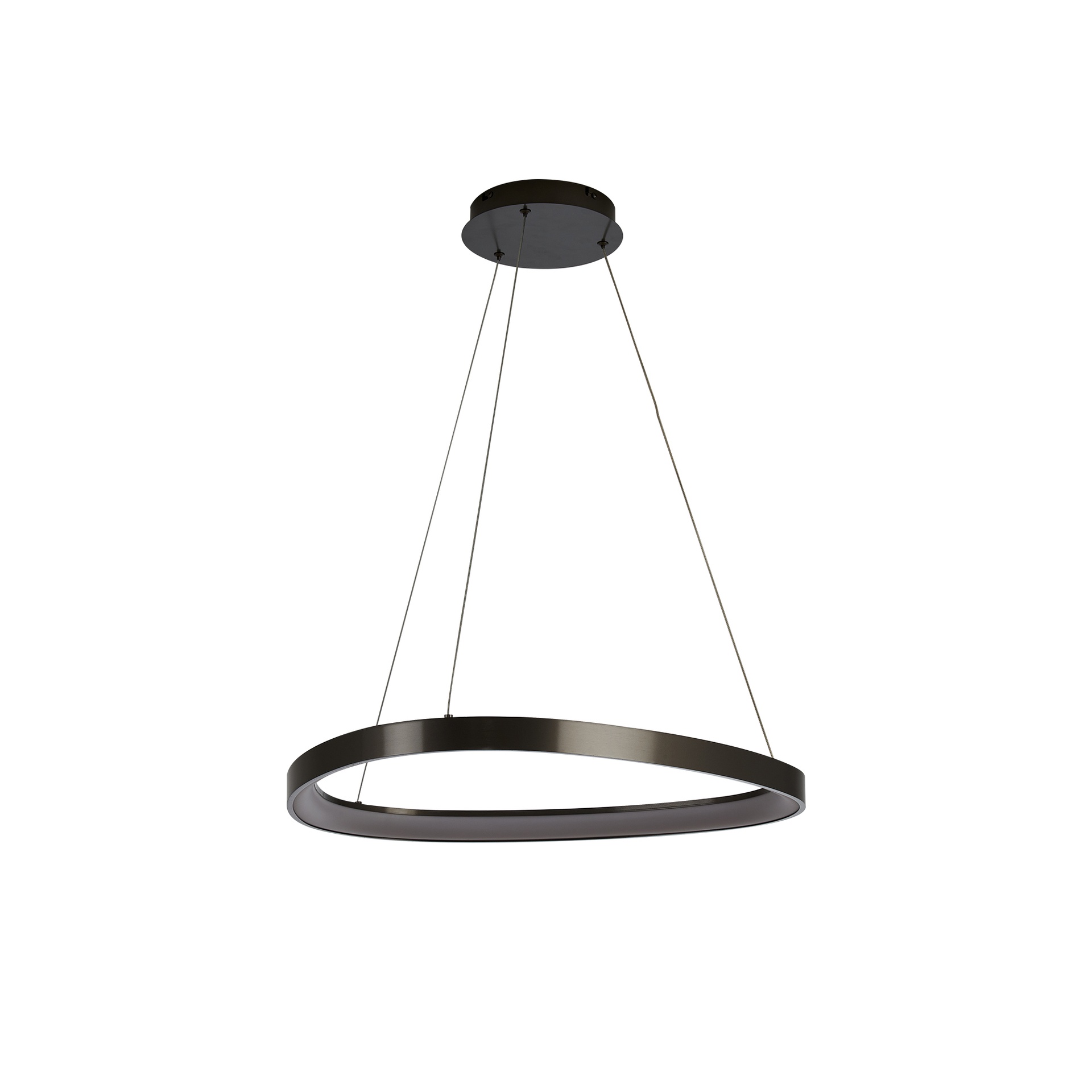 KIRORO * Pendant Lamp LED 38W Brushed Dark Grey CCT 2700K-5000K