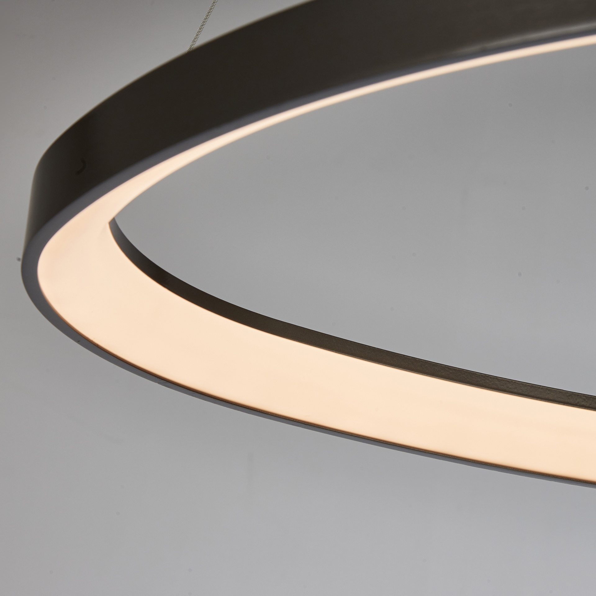 KIRORO * Pendant Lamp LED 38W Brushed Dark Grey CCT 2700K-5000K