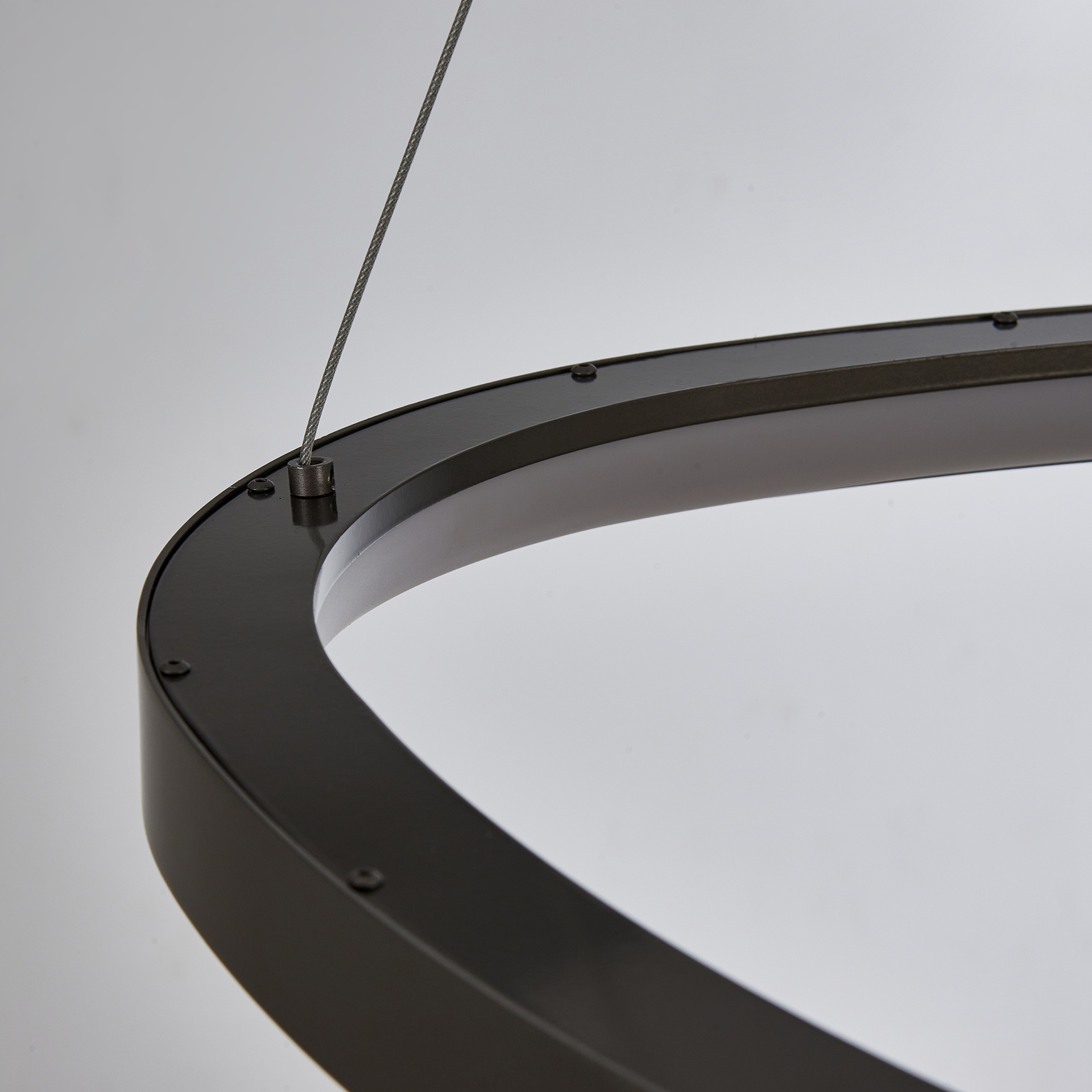 KIRORO * Pendant Lamp LED 38W Brushed Dark Grey CCT 2700K-5000K
