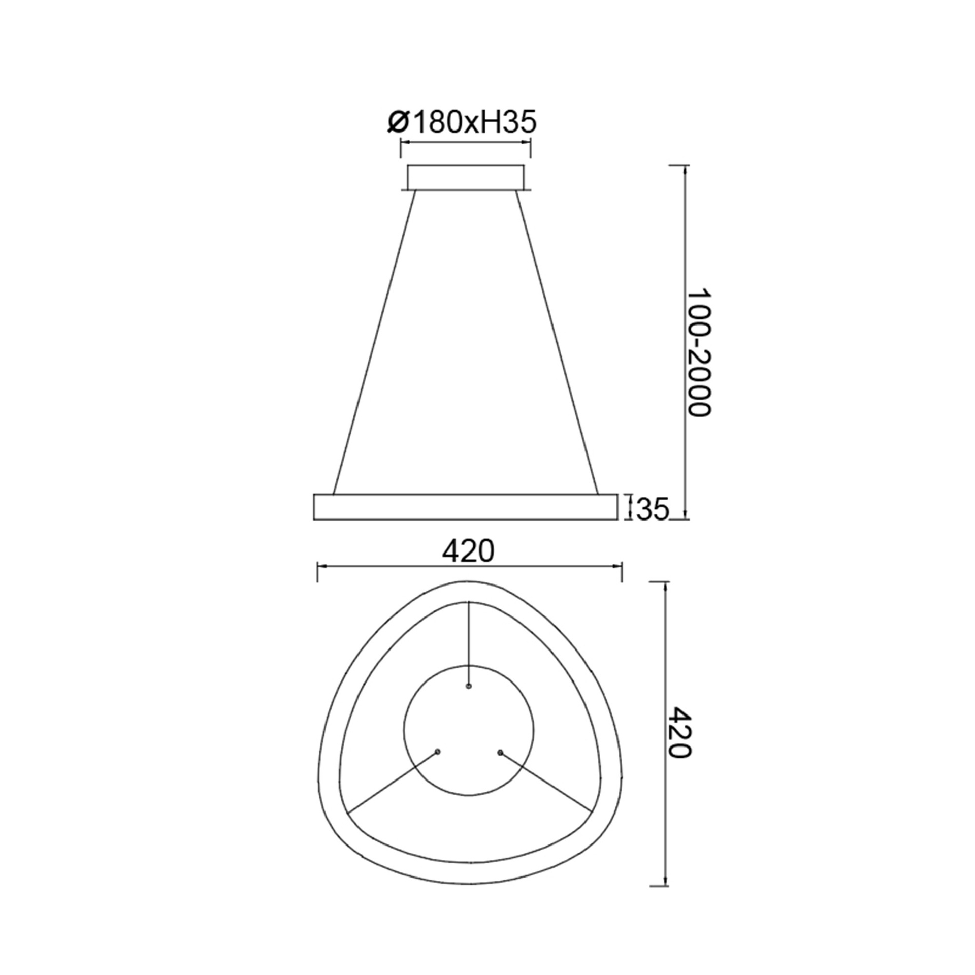 KIRORO * Lampada LED 28W Argento CCT 2700K-5000K