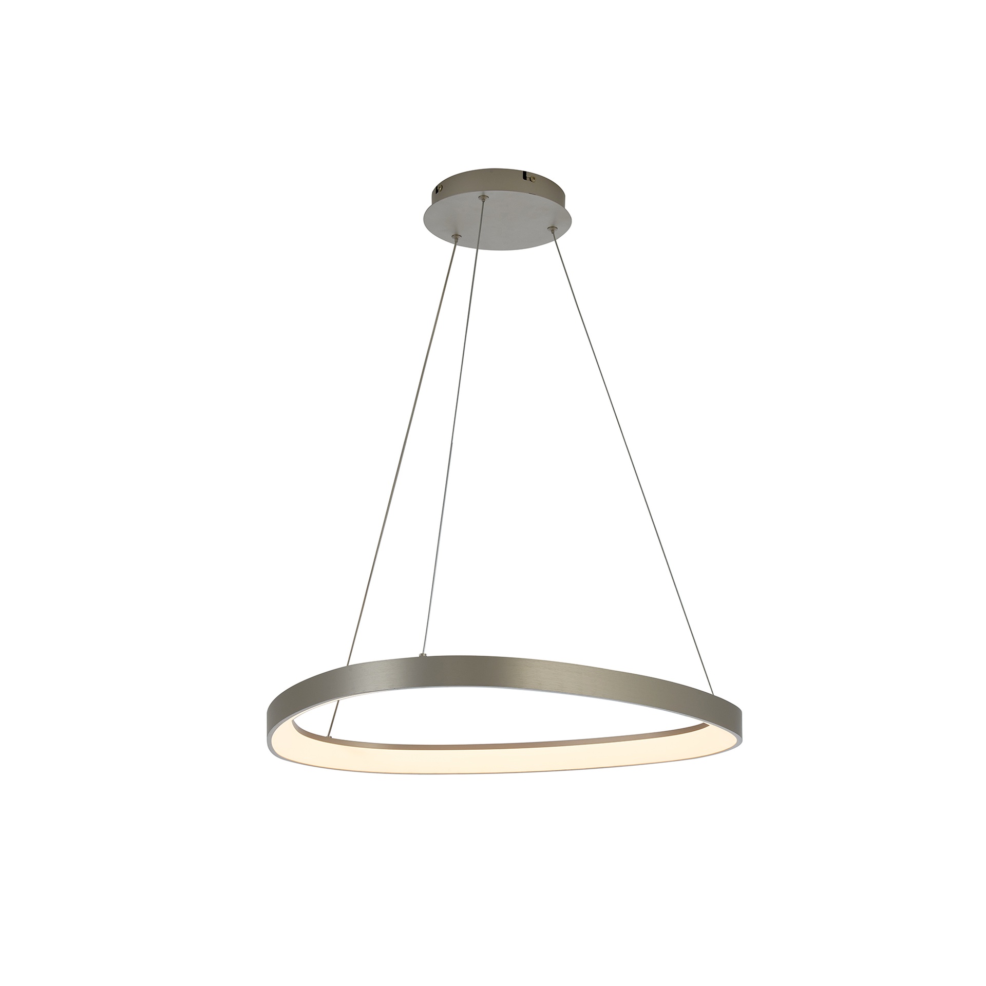 KIRORO * Pendant Lamp LED 38W Sliver CCT 2700K-5000K