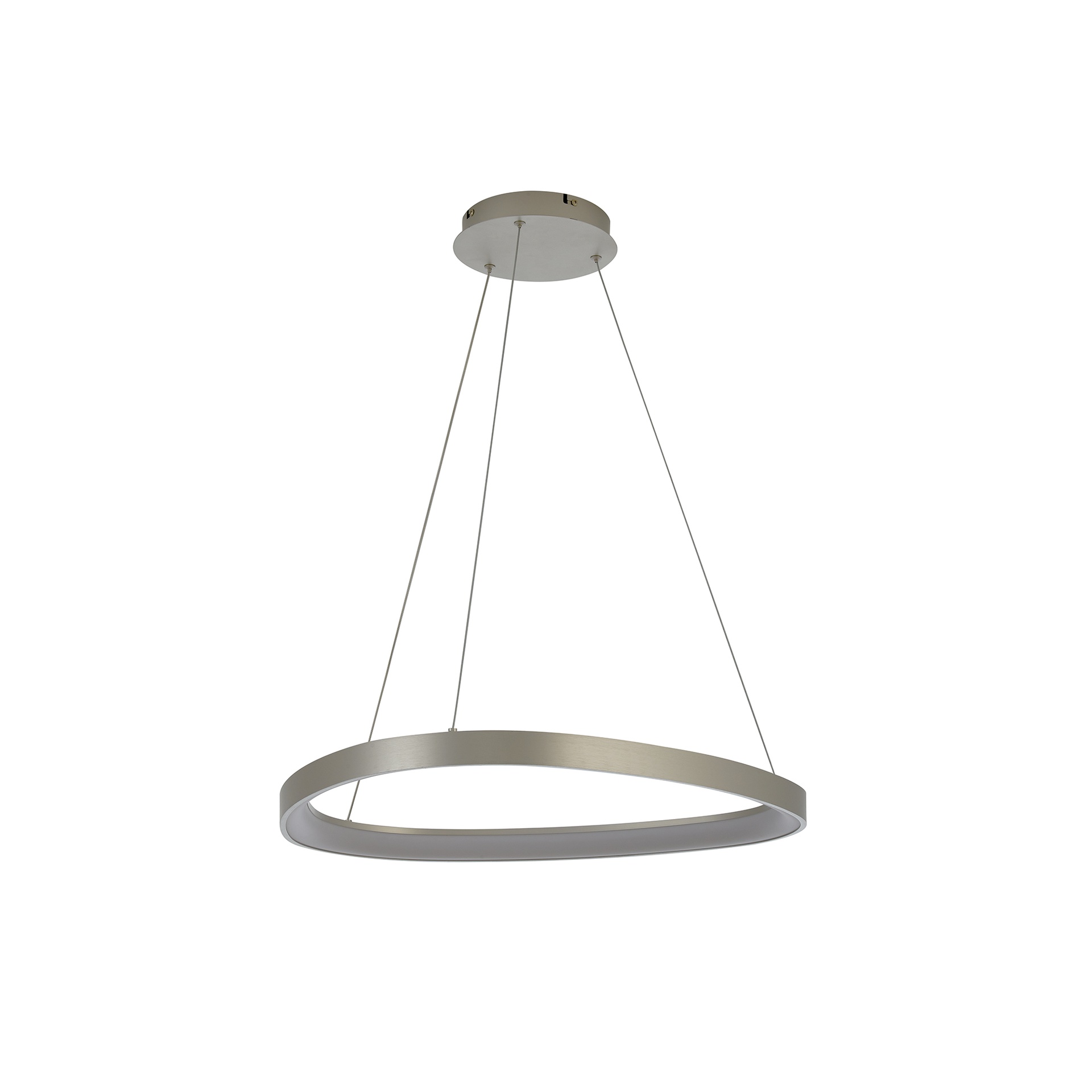 KIRORO * Pendant Lamp LED 38W Sliver CCT 2700K-5000K