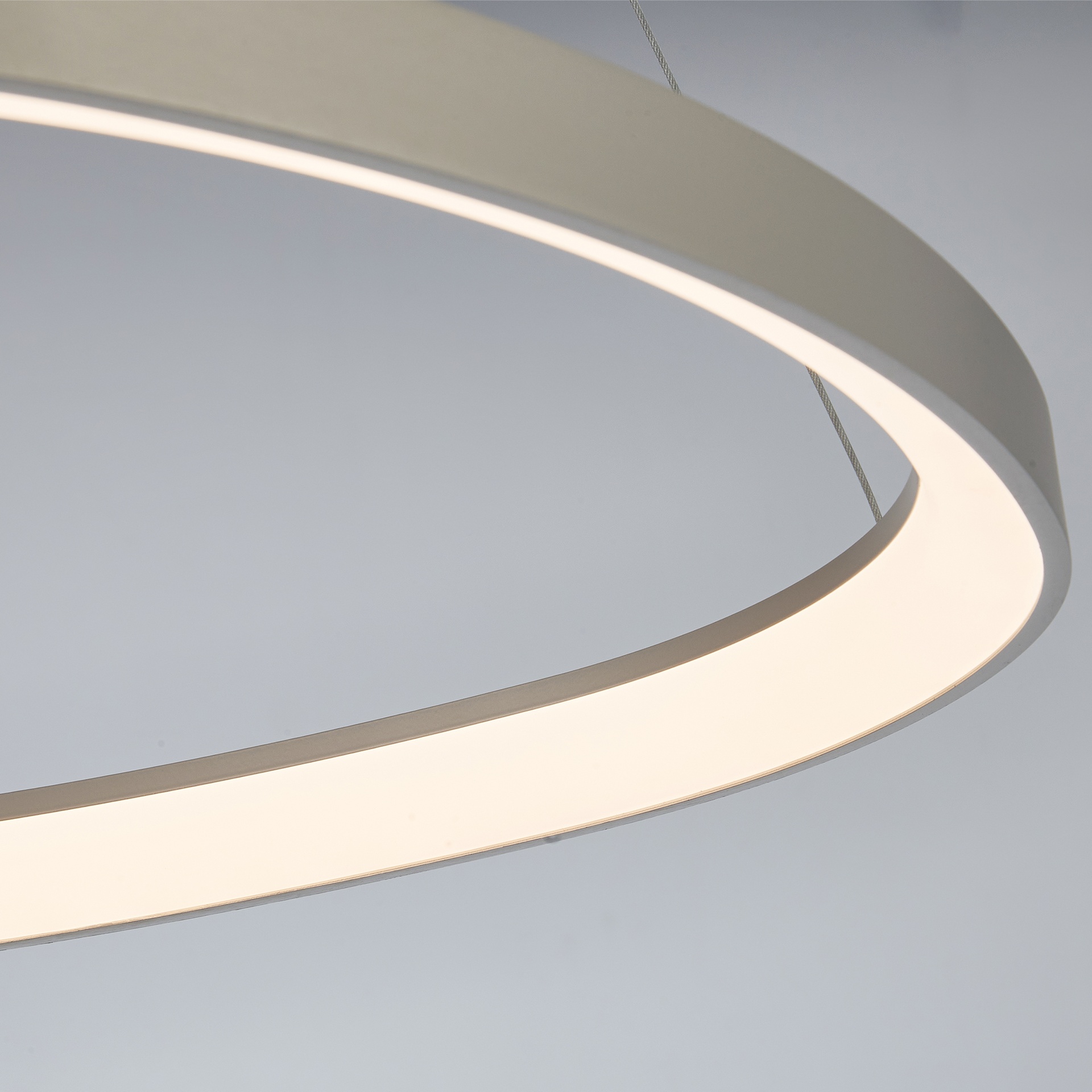 KIRORO * Pendant Lamp LED 38W Sliver CCT 2700K-5000K