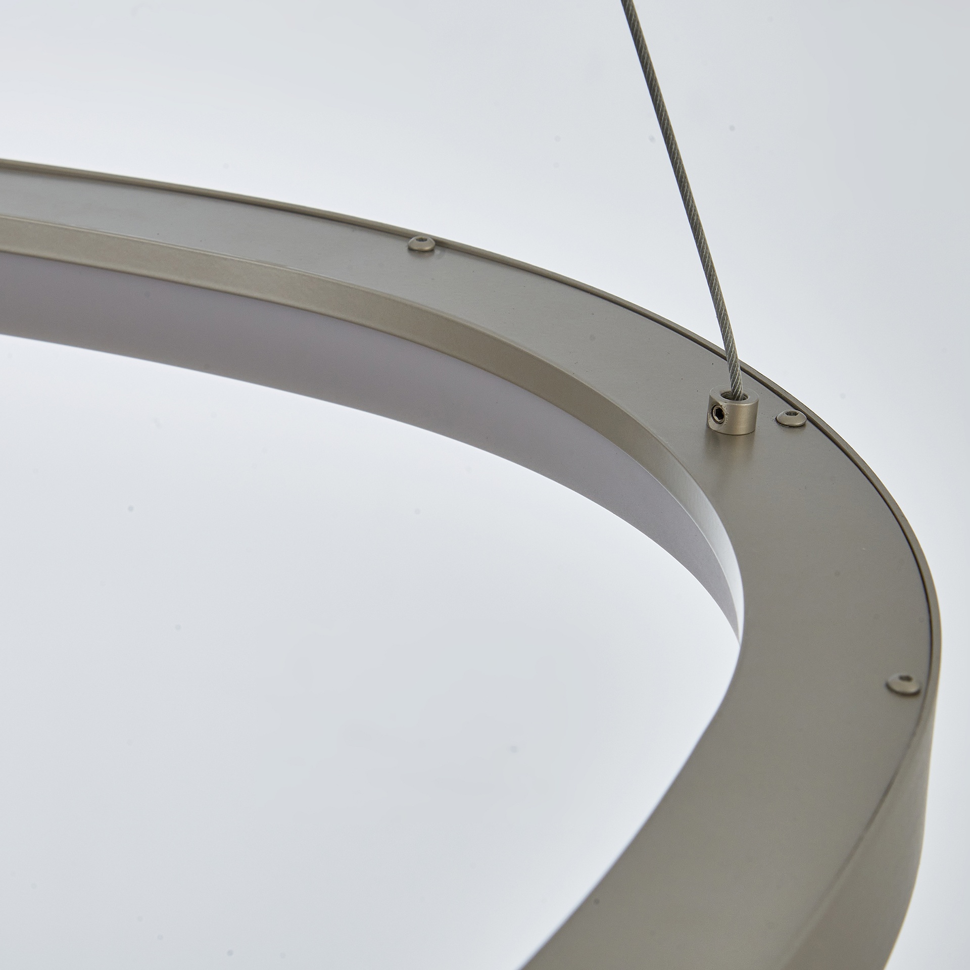 KIRORO * Pendant Lamp LED 38W Sliver CCT 2700K-5000K