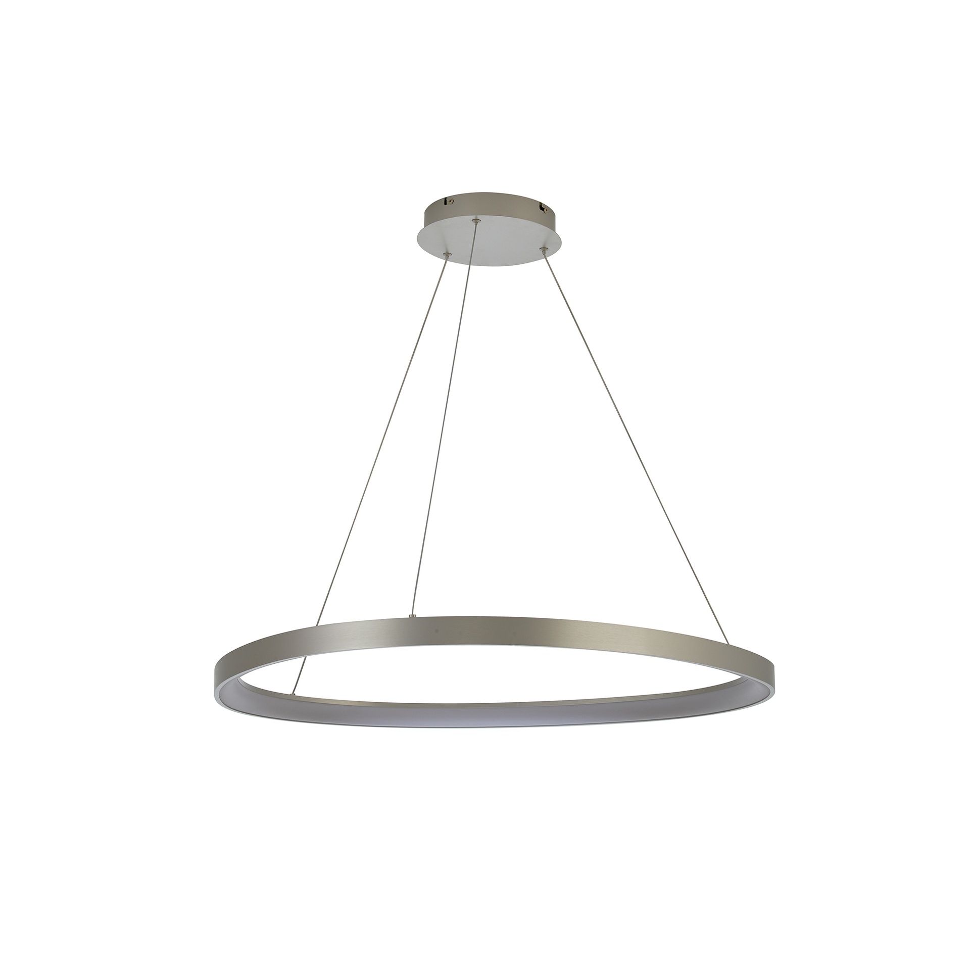 KIRORO * Pendant Lamp LED 58W Sliver CCT 2700K-5000K