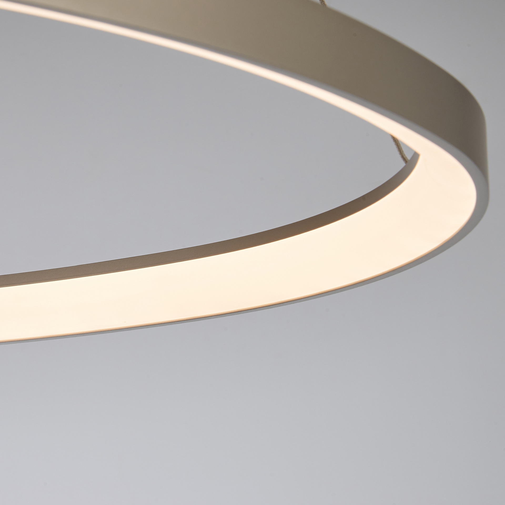 KIRORO * Pendant Lamp LED 58W Sliver CCT 2700K-5000K