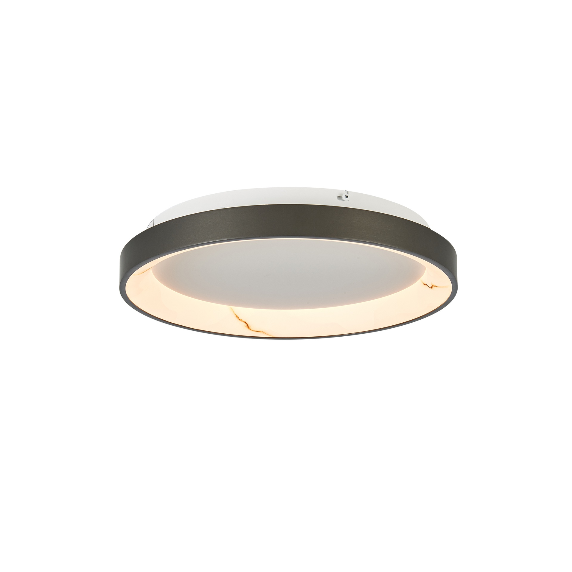 KIRORO * Ceiling Lamp LED 28W Brushed Dark Grey CCT 2700K-5000K ROUND