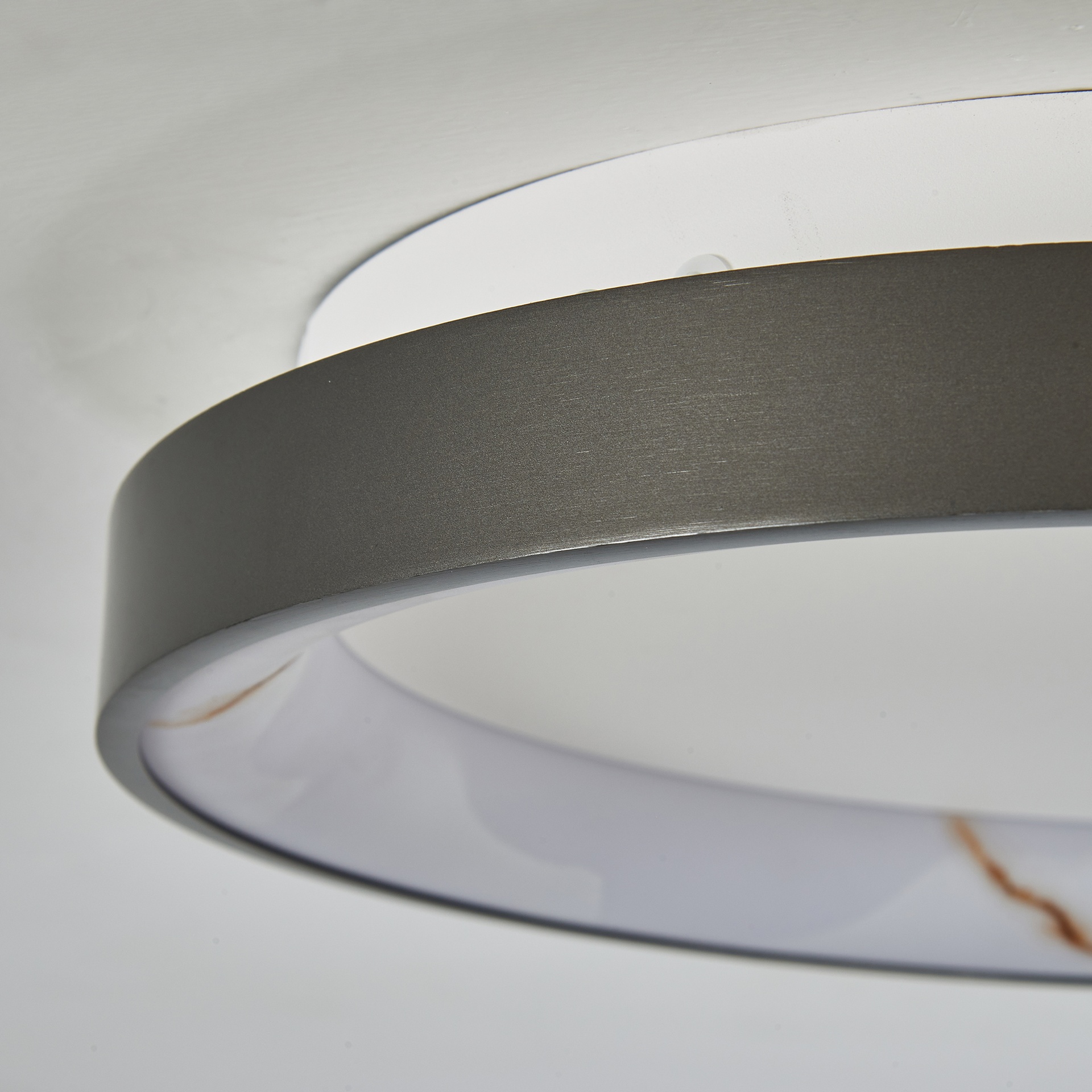 KIRORO * Ceiling Lamp LED 28W Brushed Dark Grey CCT 2700K-5000K ROUND