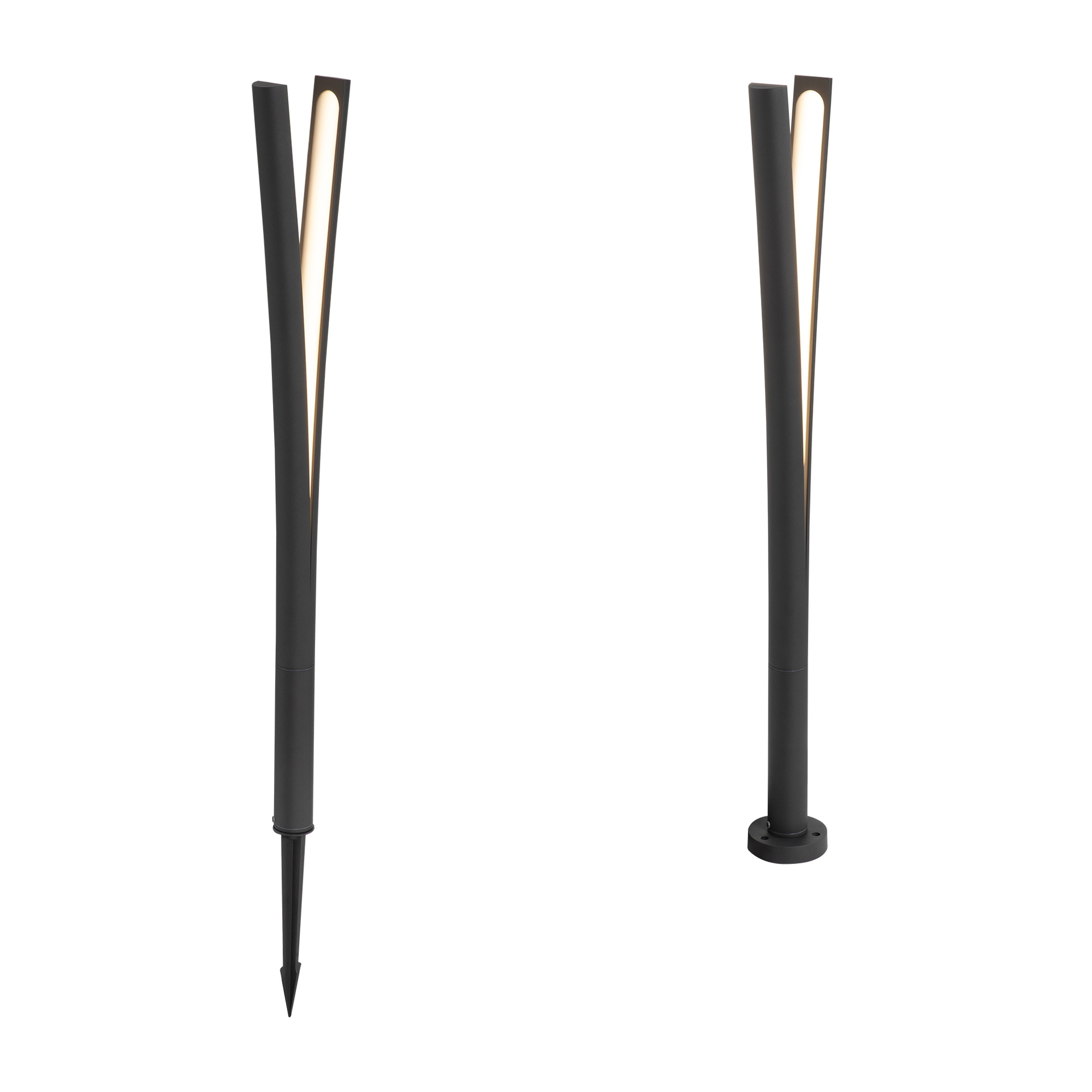 KATANA * PALETTO IP65 15W 2700K Gris Oscuro