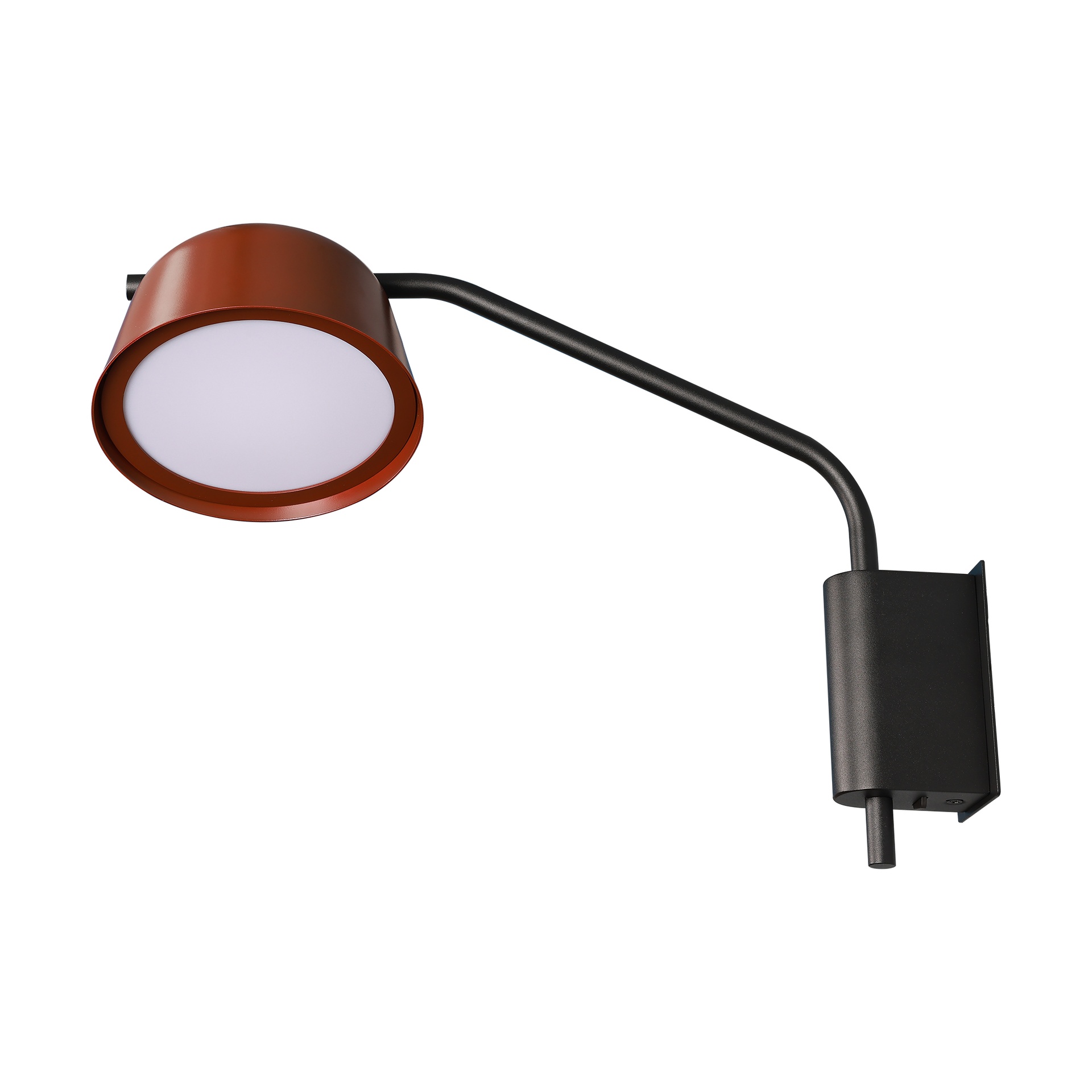 NOVA * Wall Lamp GX53 BLACK+REDDISH