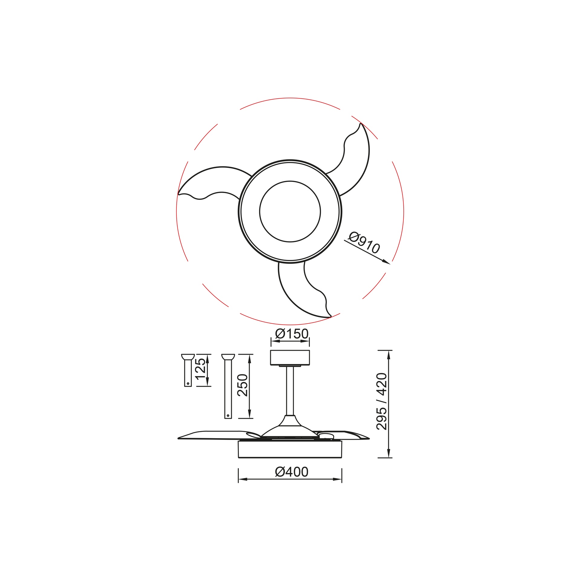 ***DES*** NISEKO FAN S* CEILING / FAN MINI - WOOD ****L****