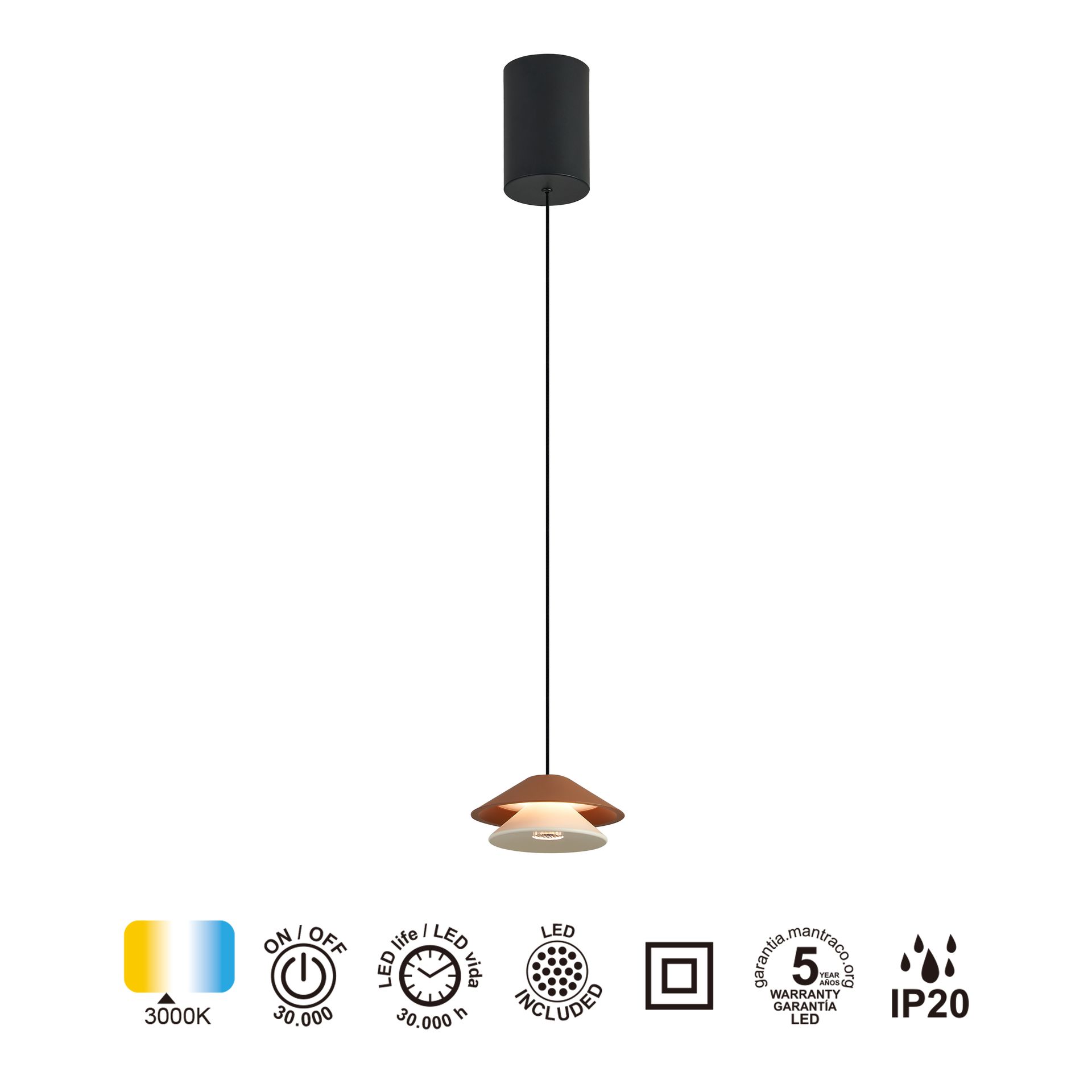 Piccola · Luminaires de plafond · Marron