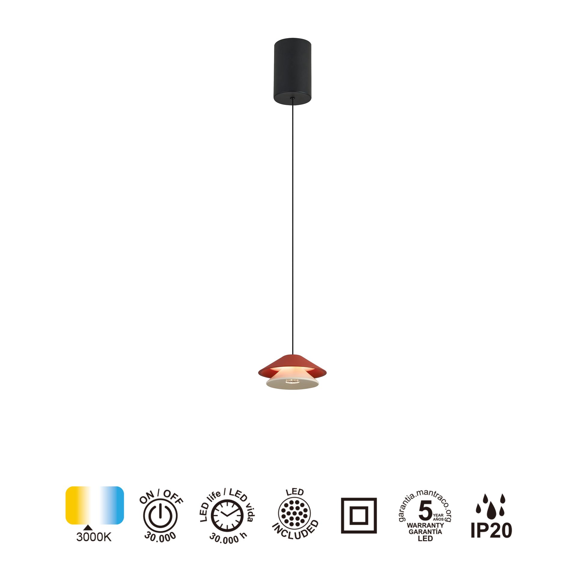 Piccola · Luminarias de techo · Naranja