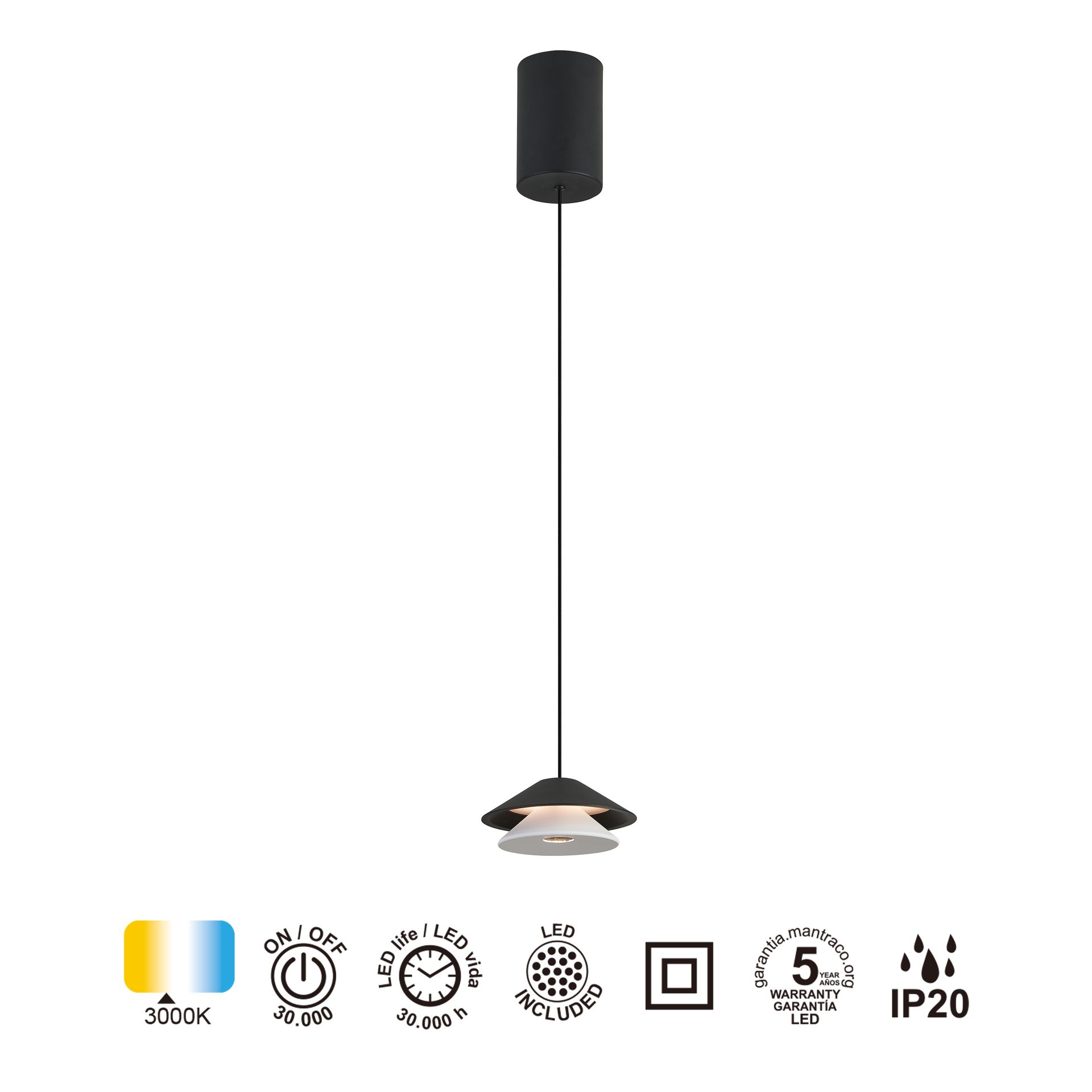 Piccola · Luminaires de plafond · Noir