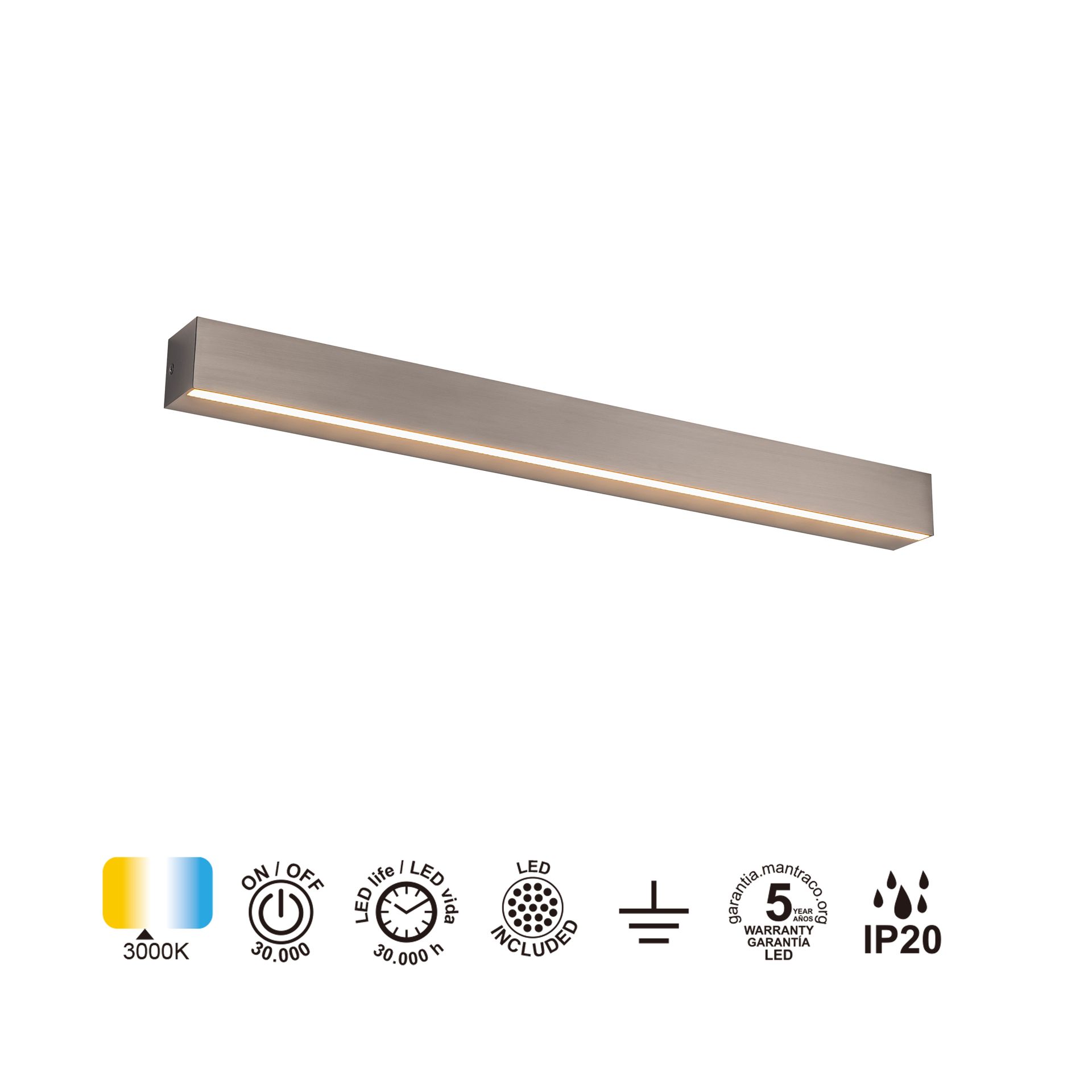 ELEGANCE*LED WALL LAMP 24W 3000K